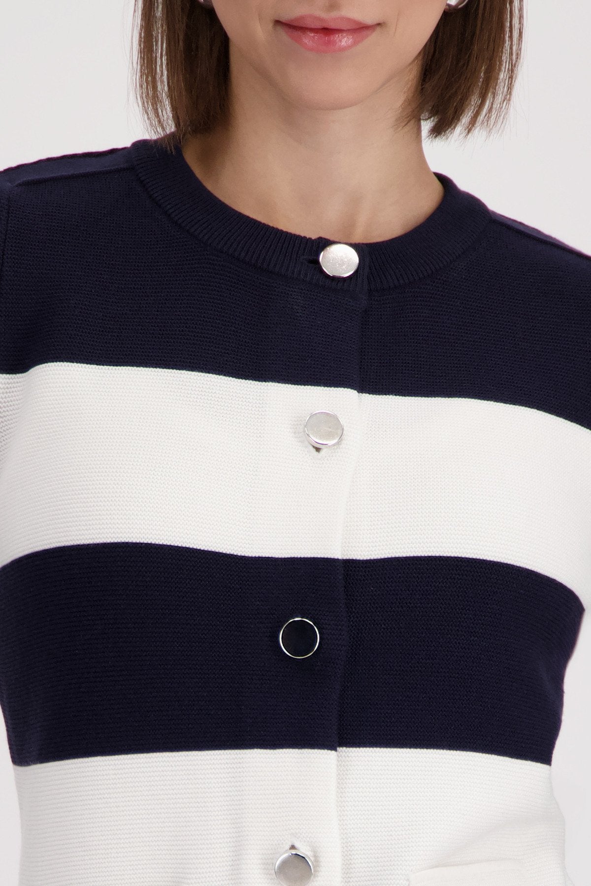Strickjacke (Marine Ringel)