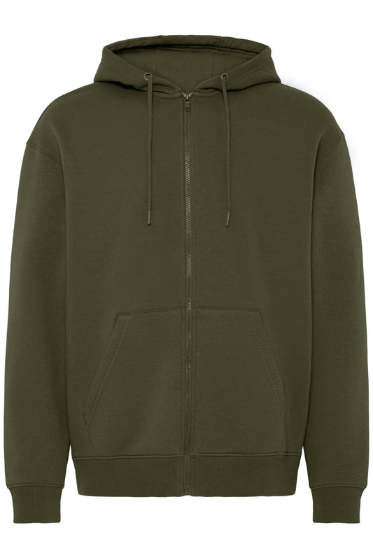 Bhjuste Zp Thru Hooded Sweat (Forest Night)
