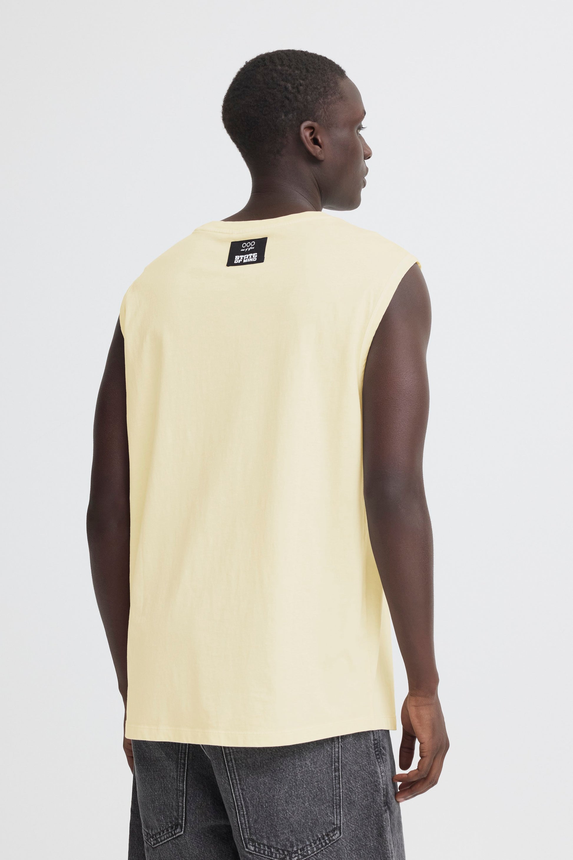 Bhkeelan Washed S/l Tanktop (Bleached Sand)