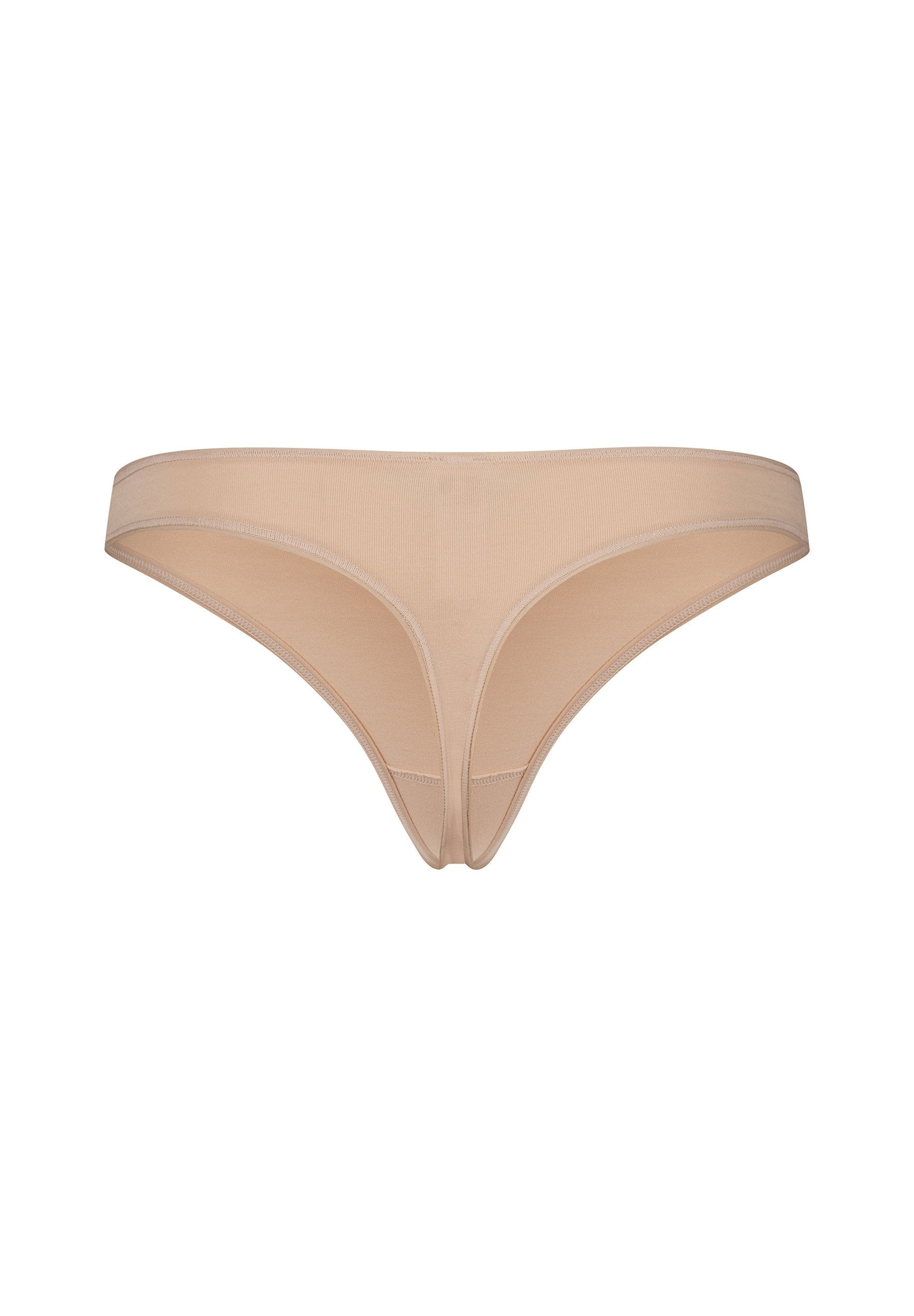 Skiny Damen String Doppelpack SKINY ADVANTAGE Cotton Stretch (Beige)