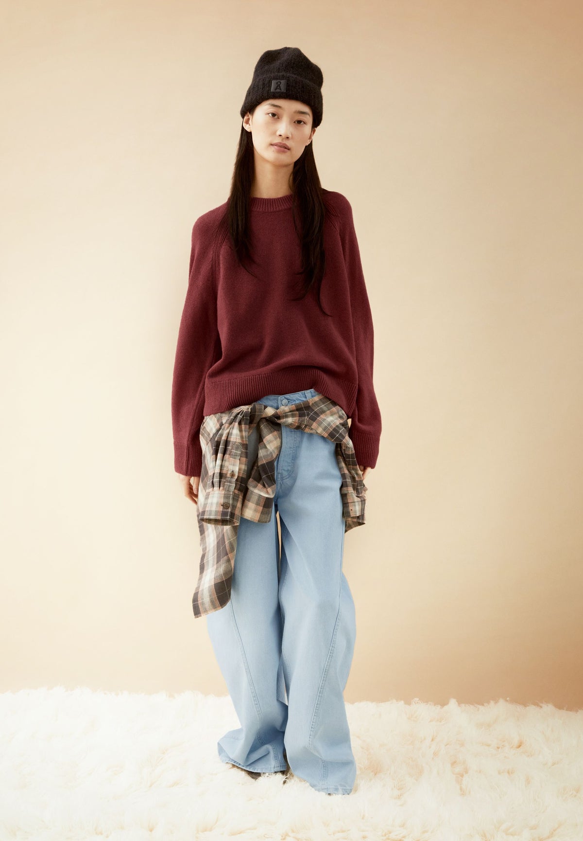 Wool Knit Sweater (Velvet Ember)