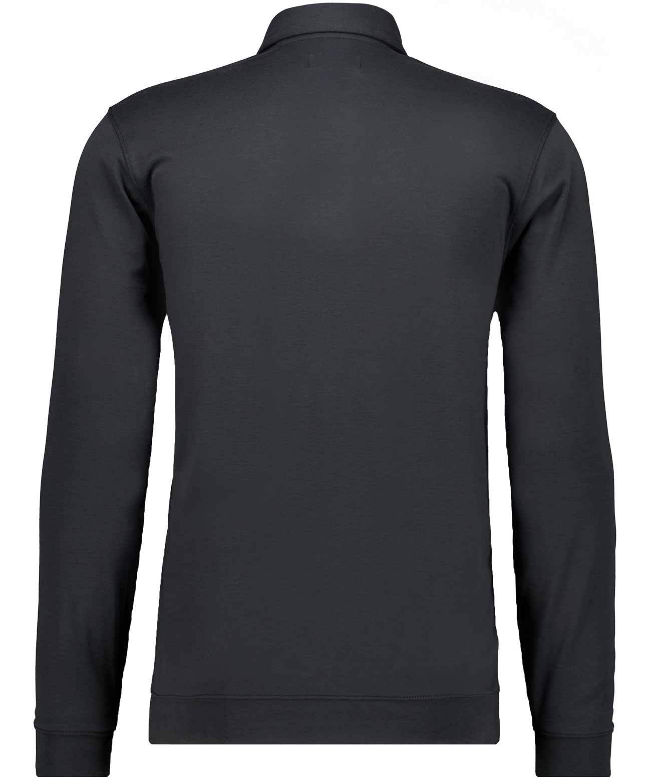 Softknit-Polo mit Zip, Velvet Touch (Schwarz)
