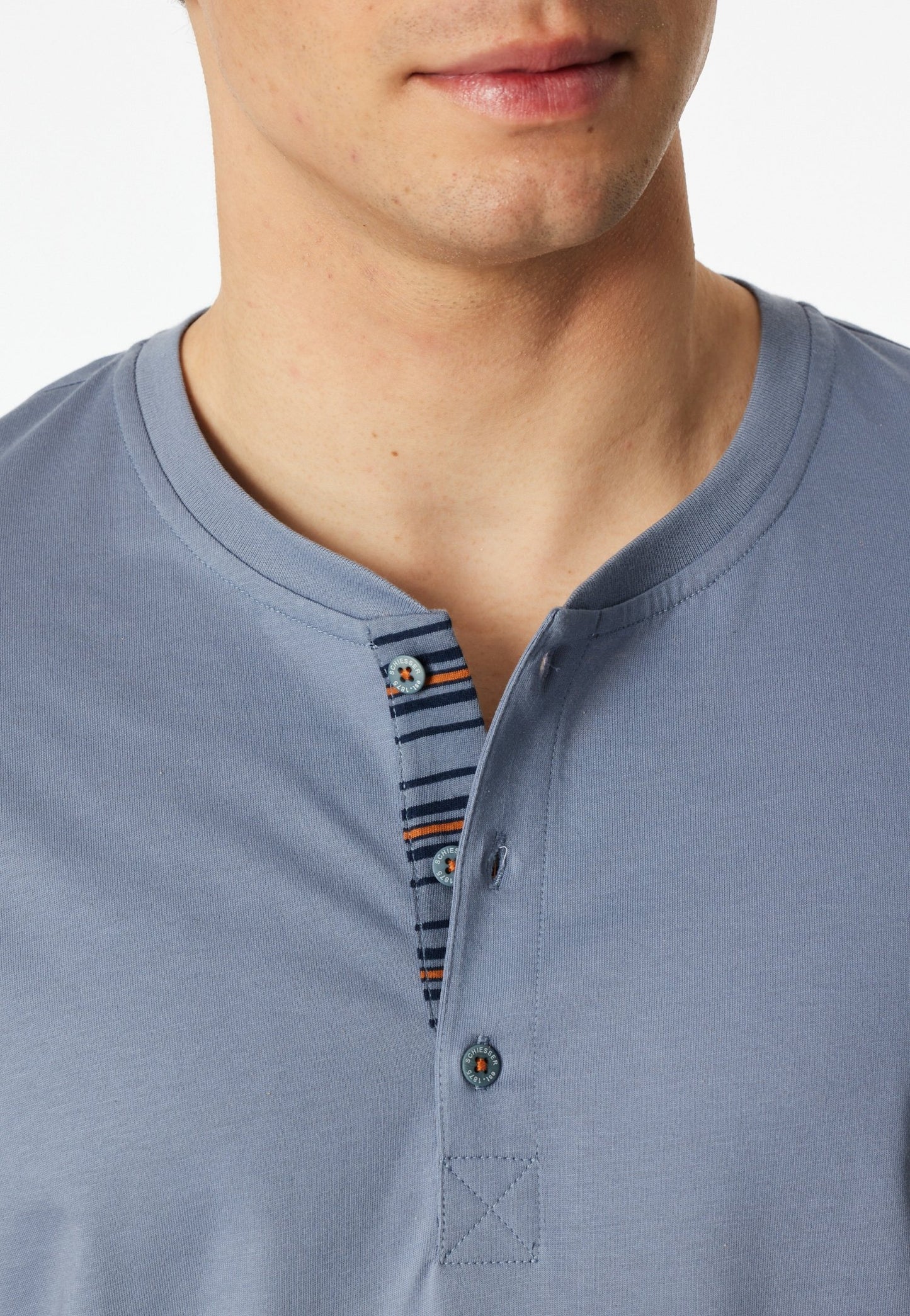 Schlafanzug kurz (Blaugrau)