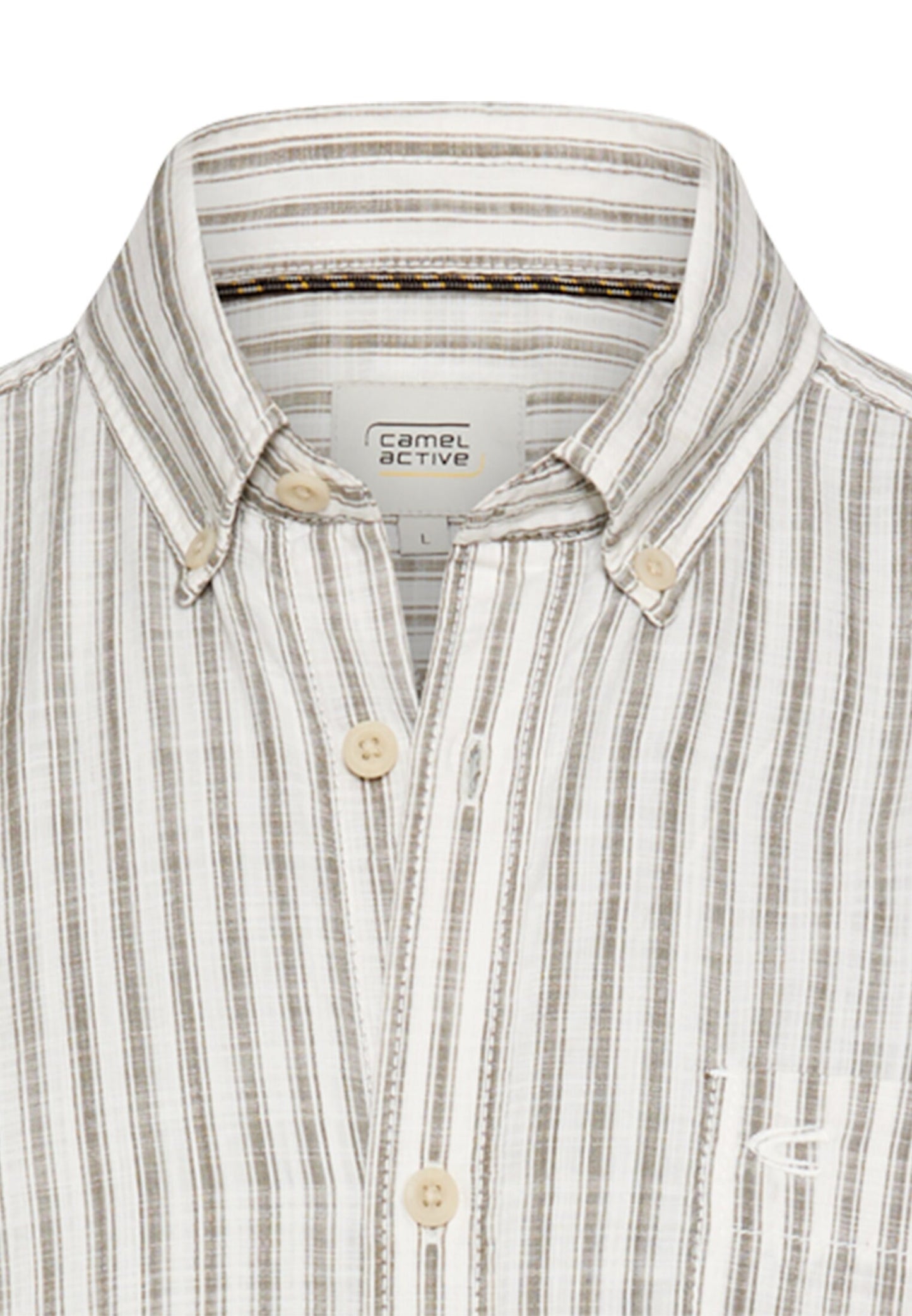 Langarmhemd mit Button-Down-Kragen (Deep Olive)