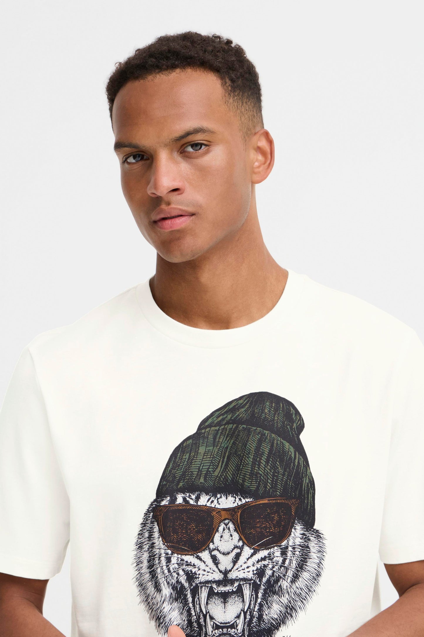 Bhivik Funny Graph S/s Tee (White Tige)