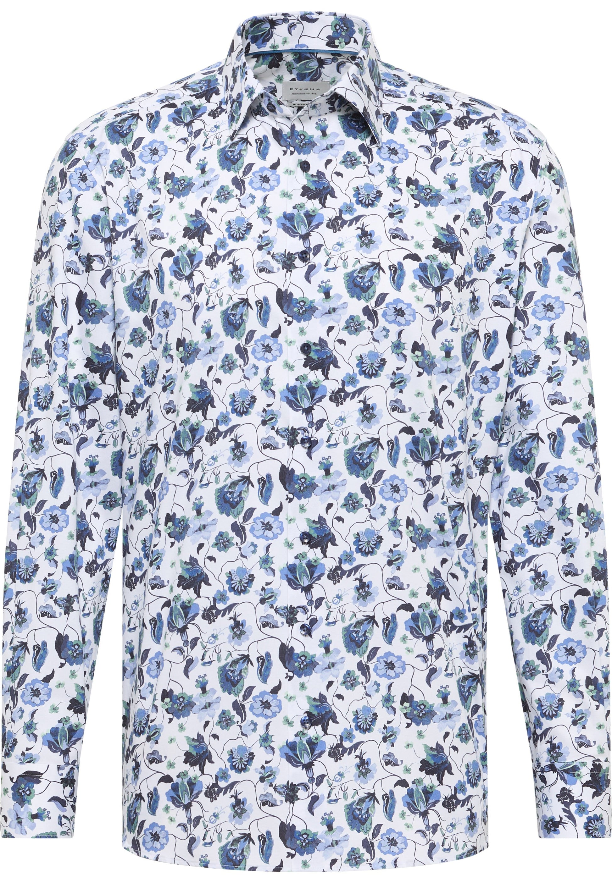 Hemd Twill Langarm (Dunkelblau)