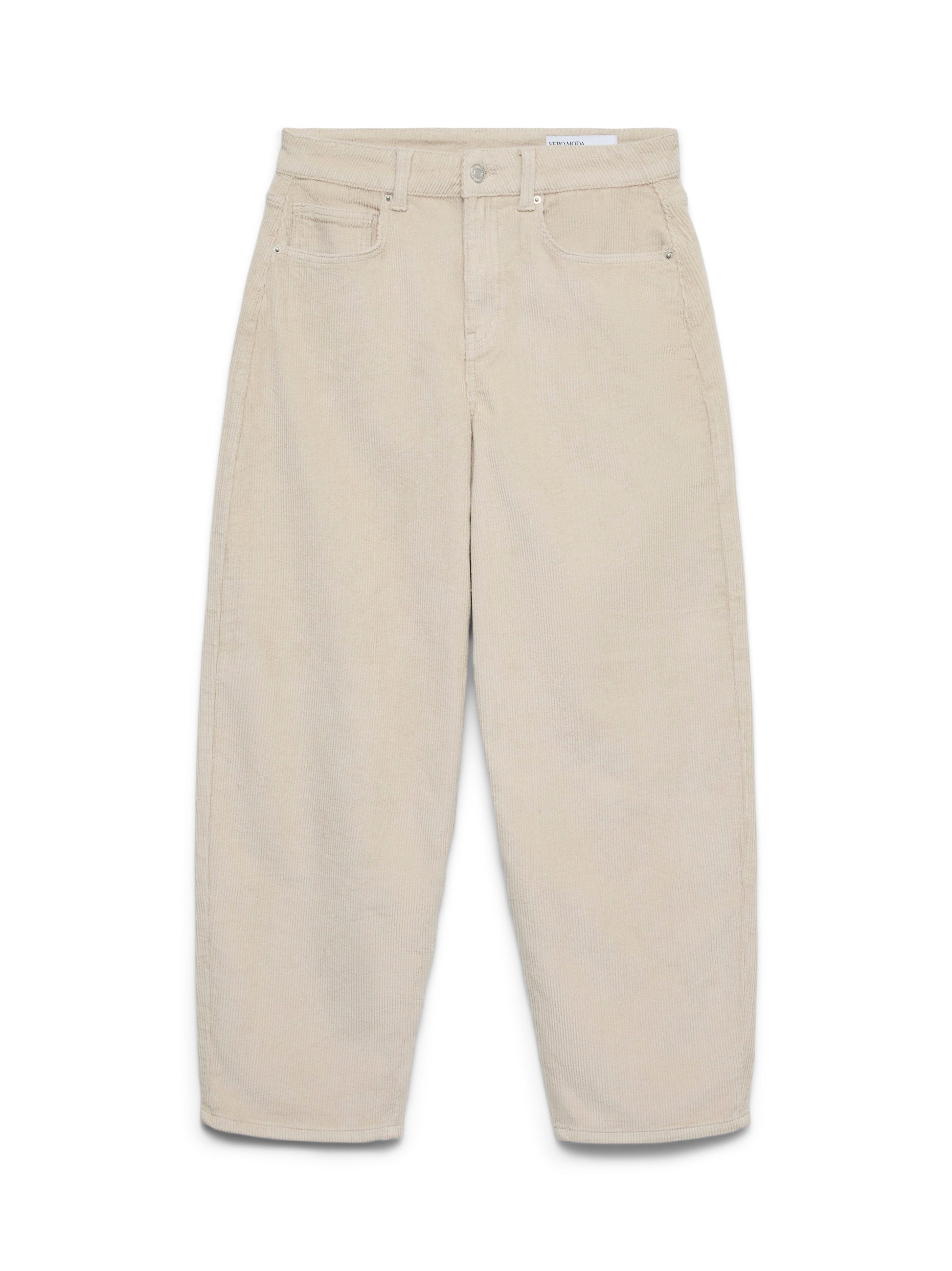 Vmbillie Hr Barrel Ank Cord Pants Noos (Oatmeal)