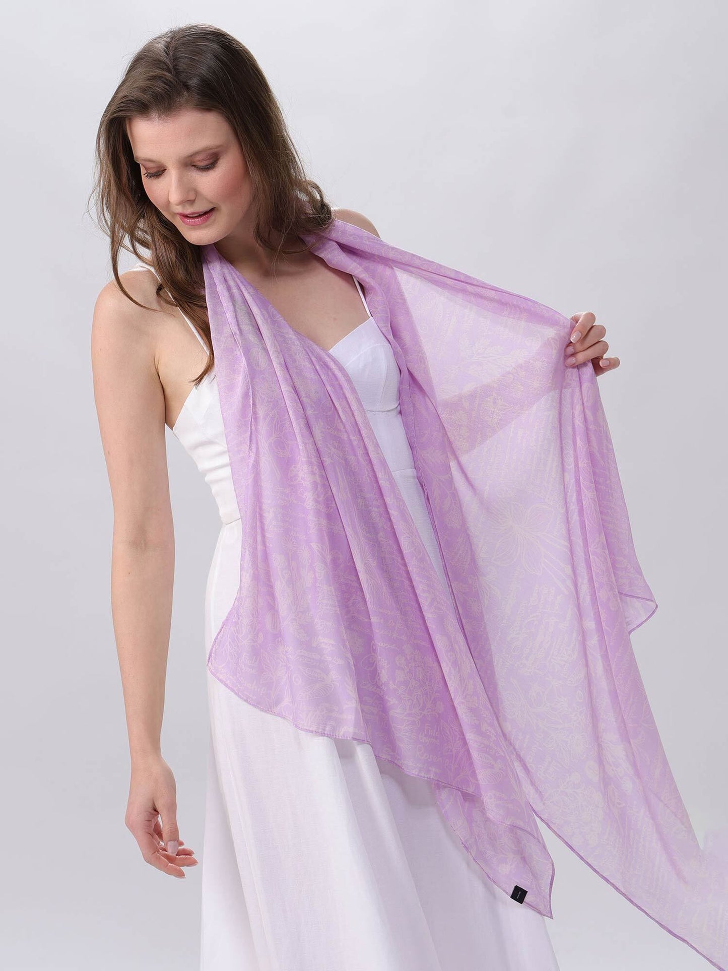 Stola Polyester Stola (Lavender)