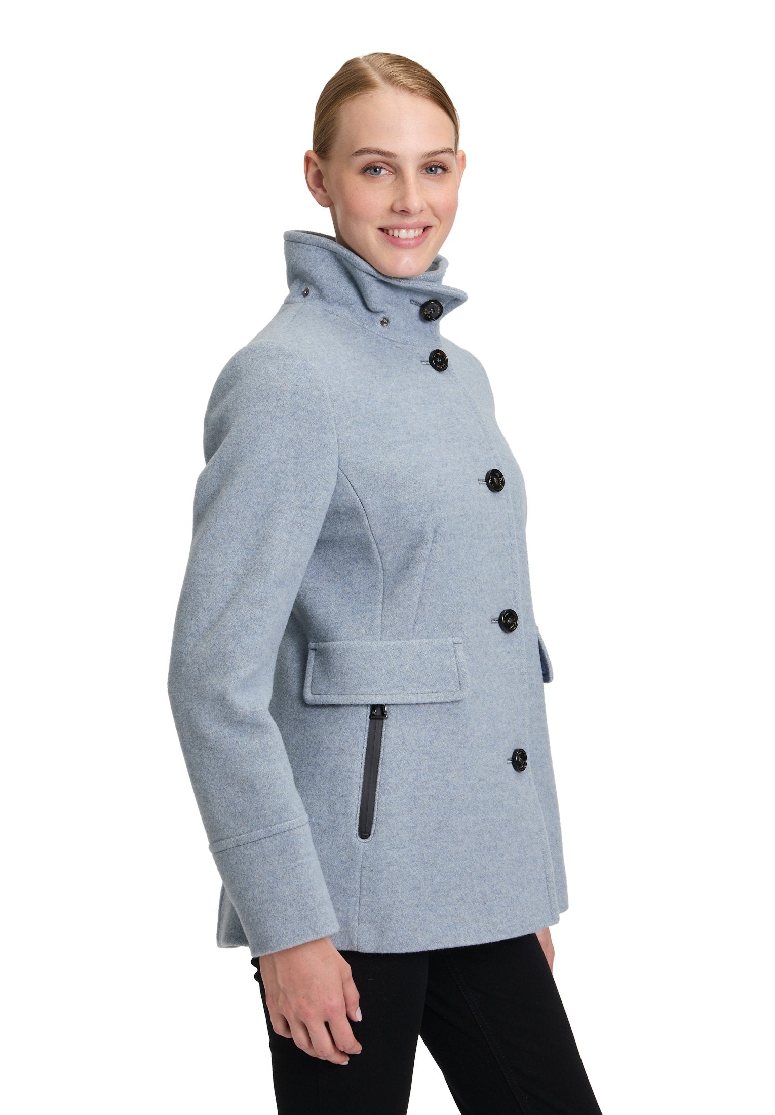 Wolljacke (Bright Blue Mel)