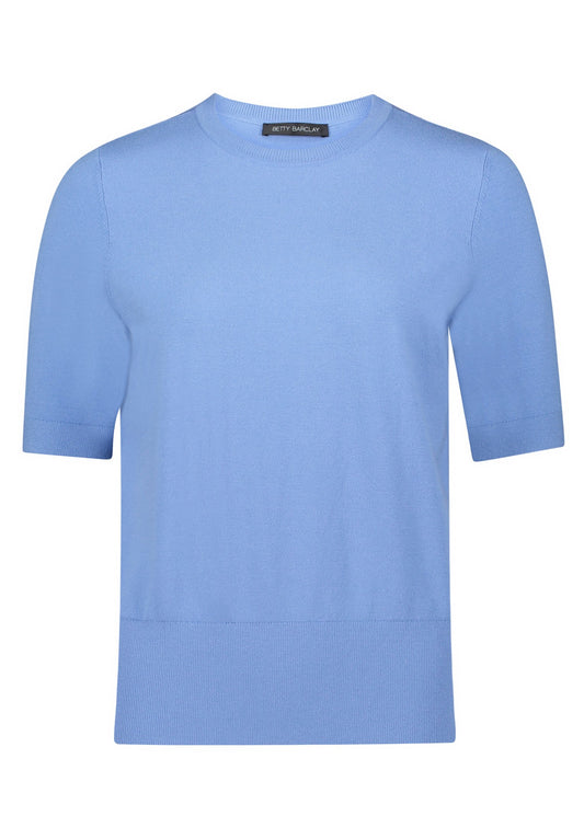 Basic-Pullover (Azurine)