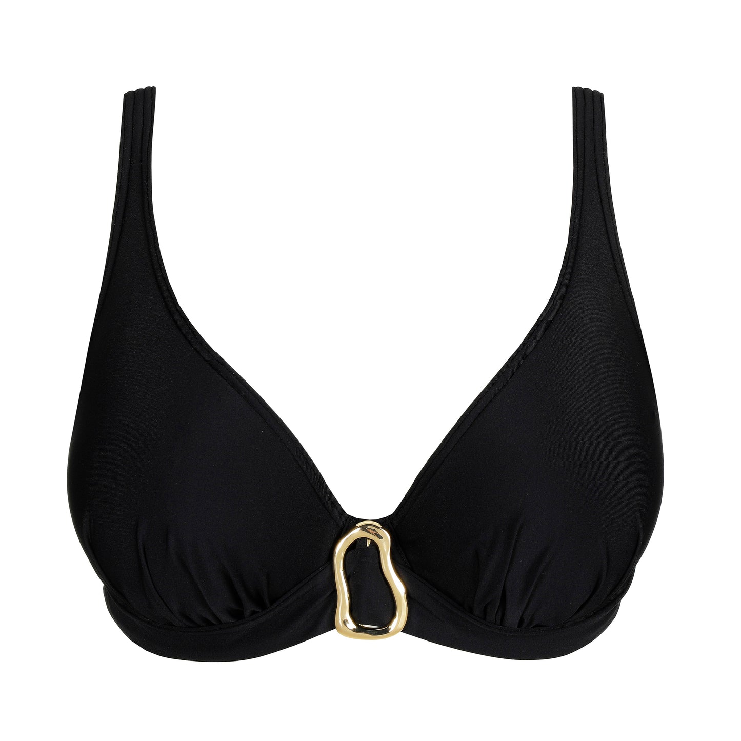 UVITA schwarz Unterlegtes Bikini-Top tief. (Zwa)