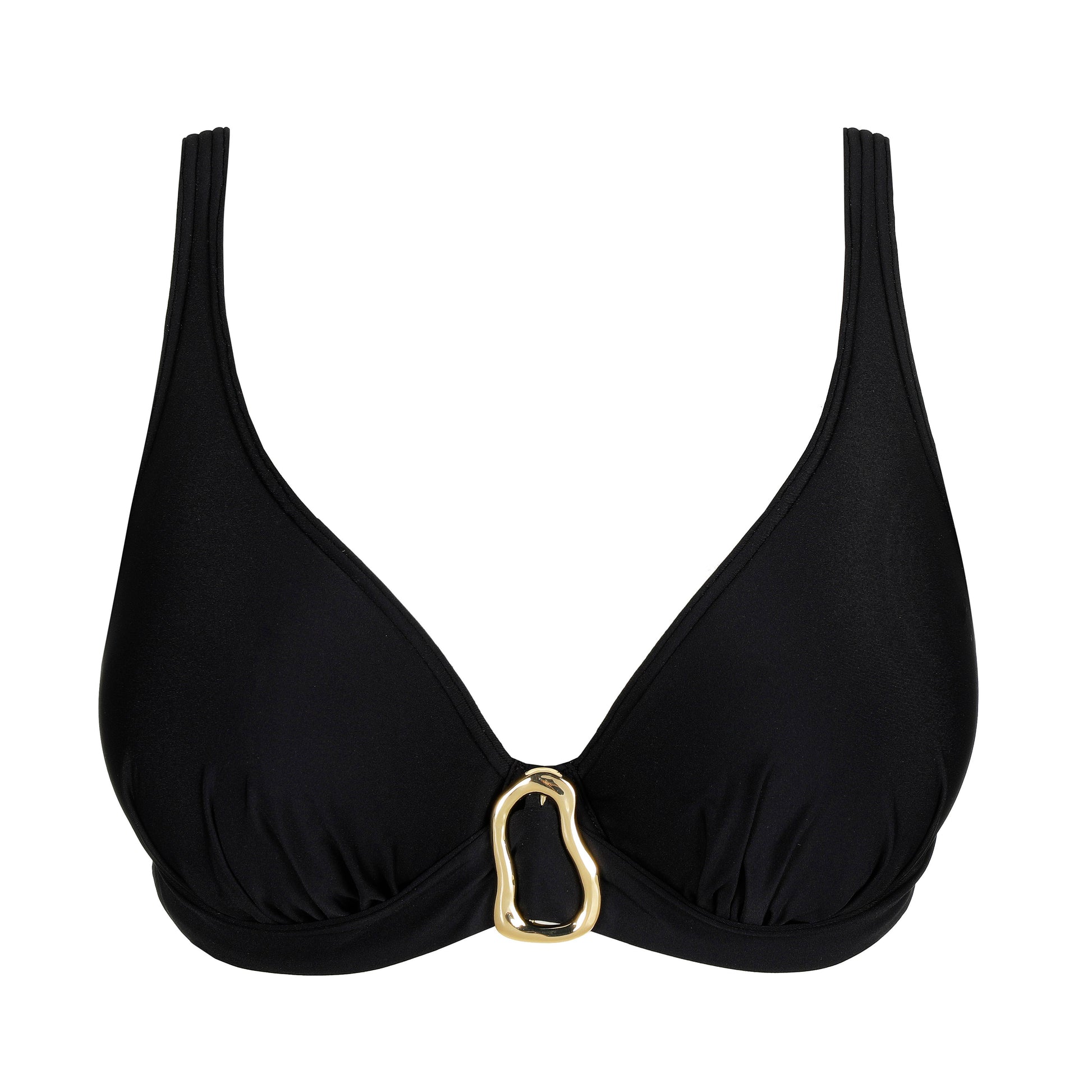 UVITA schwarz Unterlegtes Bikini-Top tief. (Zwa)