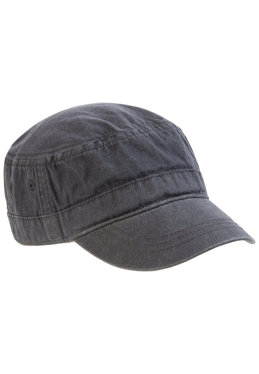 Military-Cap aus Canvas (Night Blue)