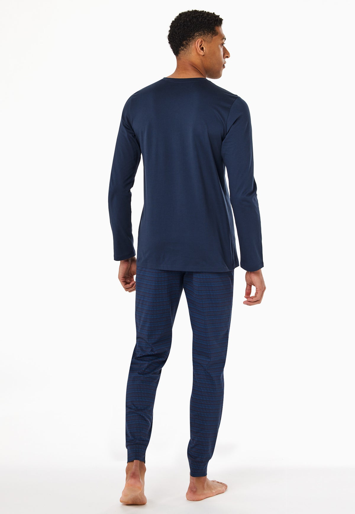 Schlafanzug lang (Deep Sea Blue)