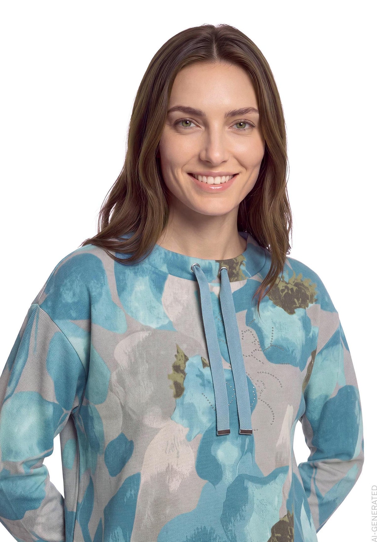 Sweatshirt (Petrol/grey)