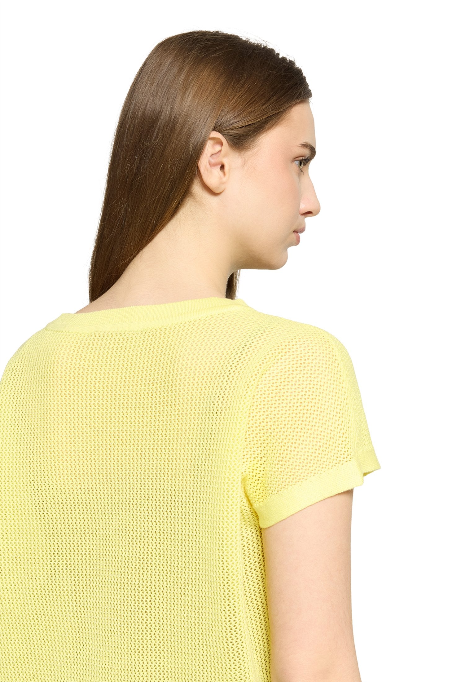 Lochstrick-Pullover (Limelight)