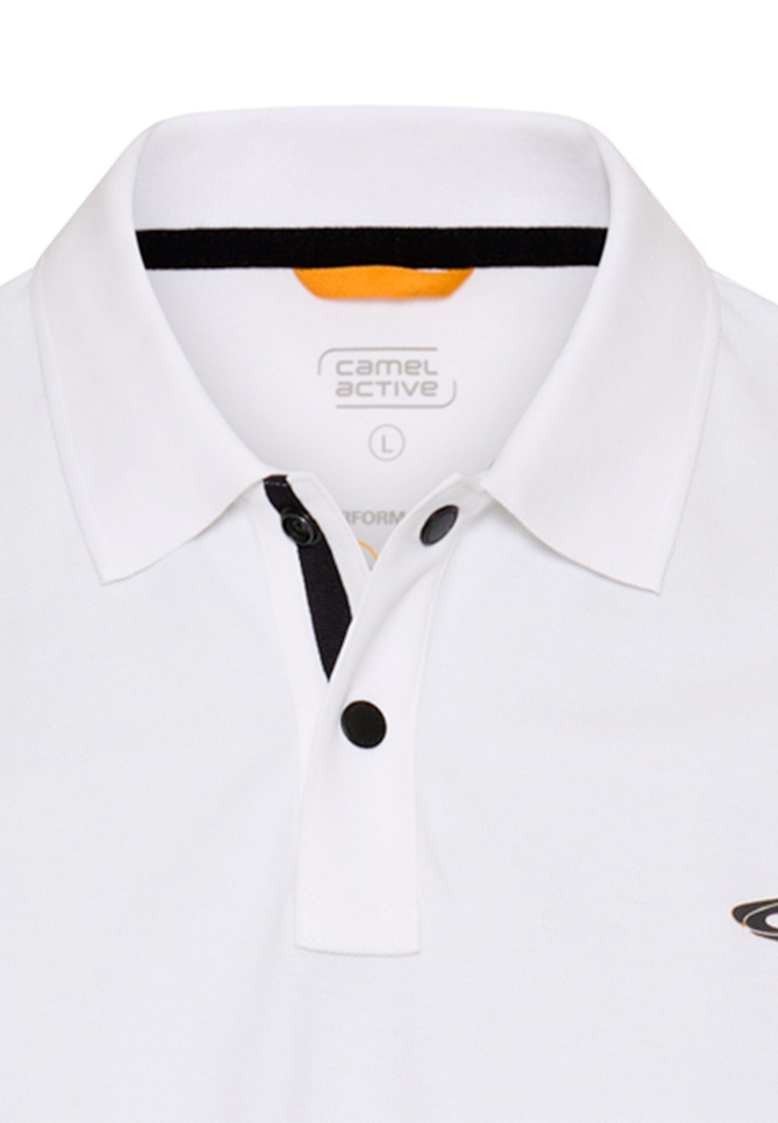Poloshirt mit Druckknöpfen (White)