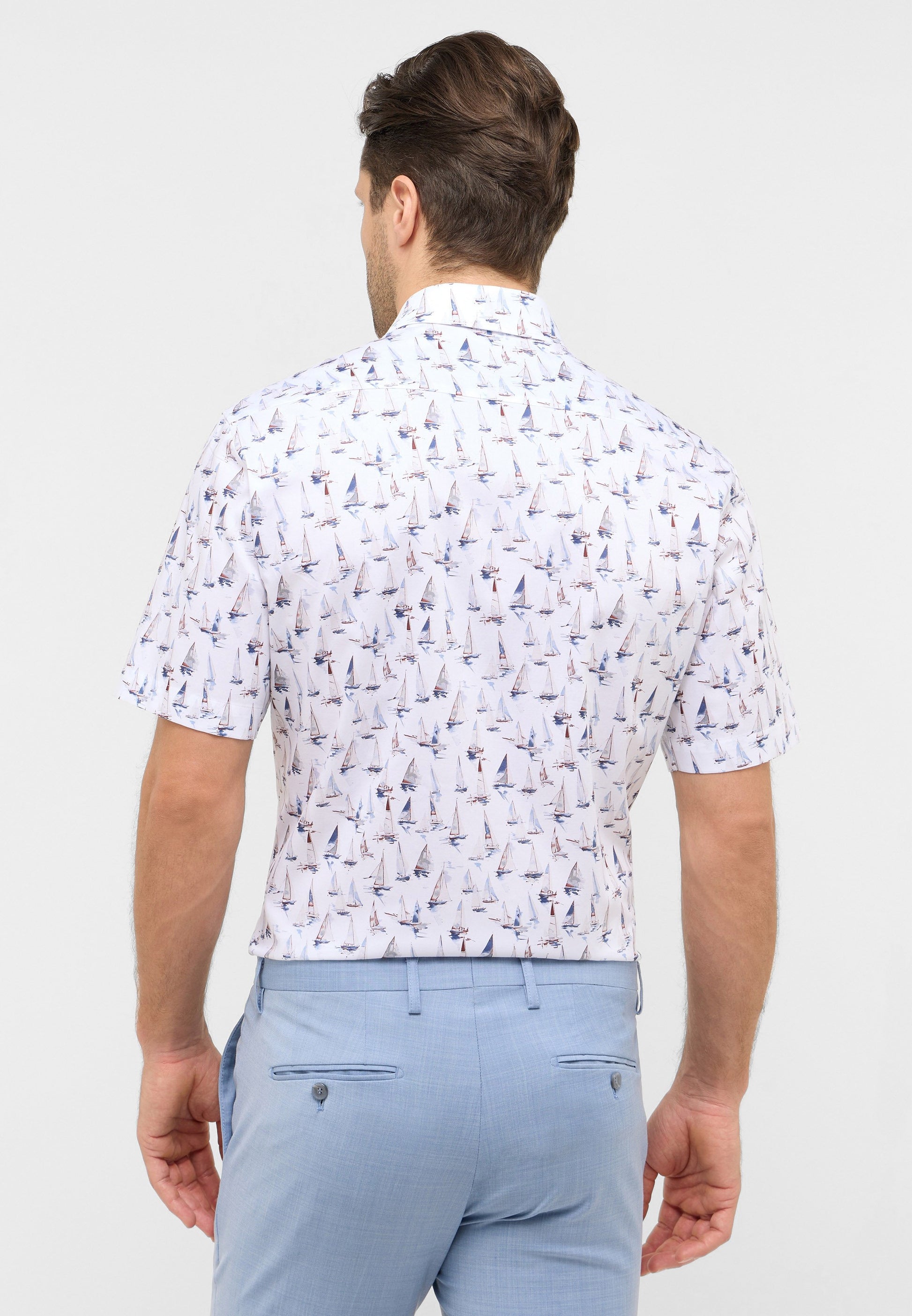 Hemd Twill Kurzarm (Blau)