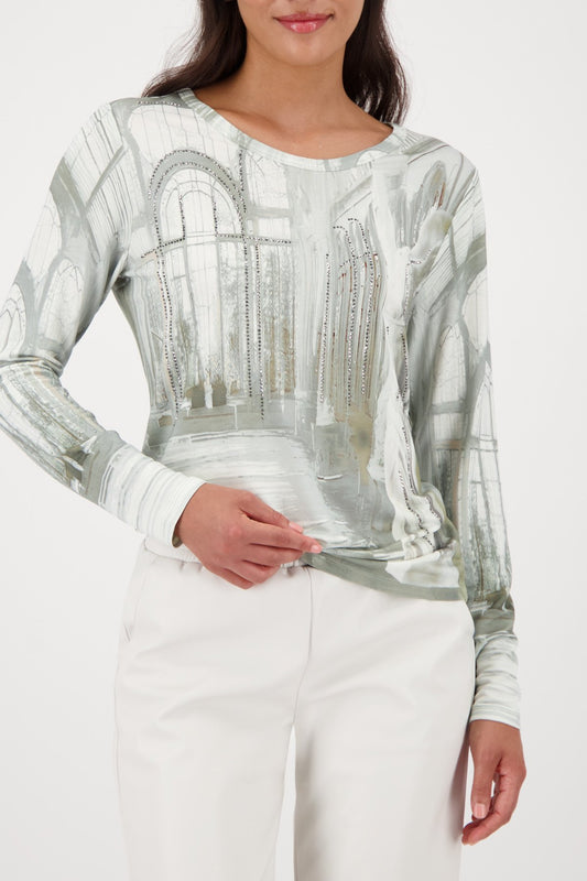 Pullover (Sage Gemustert)