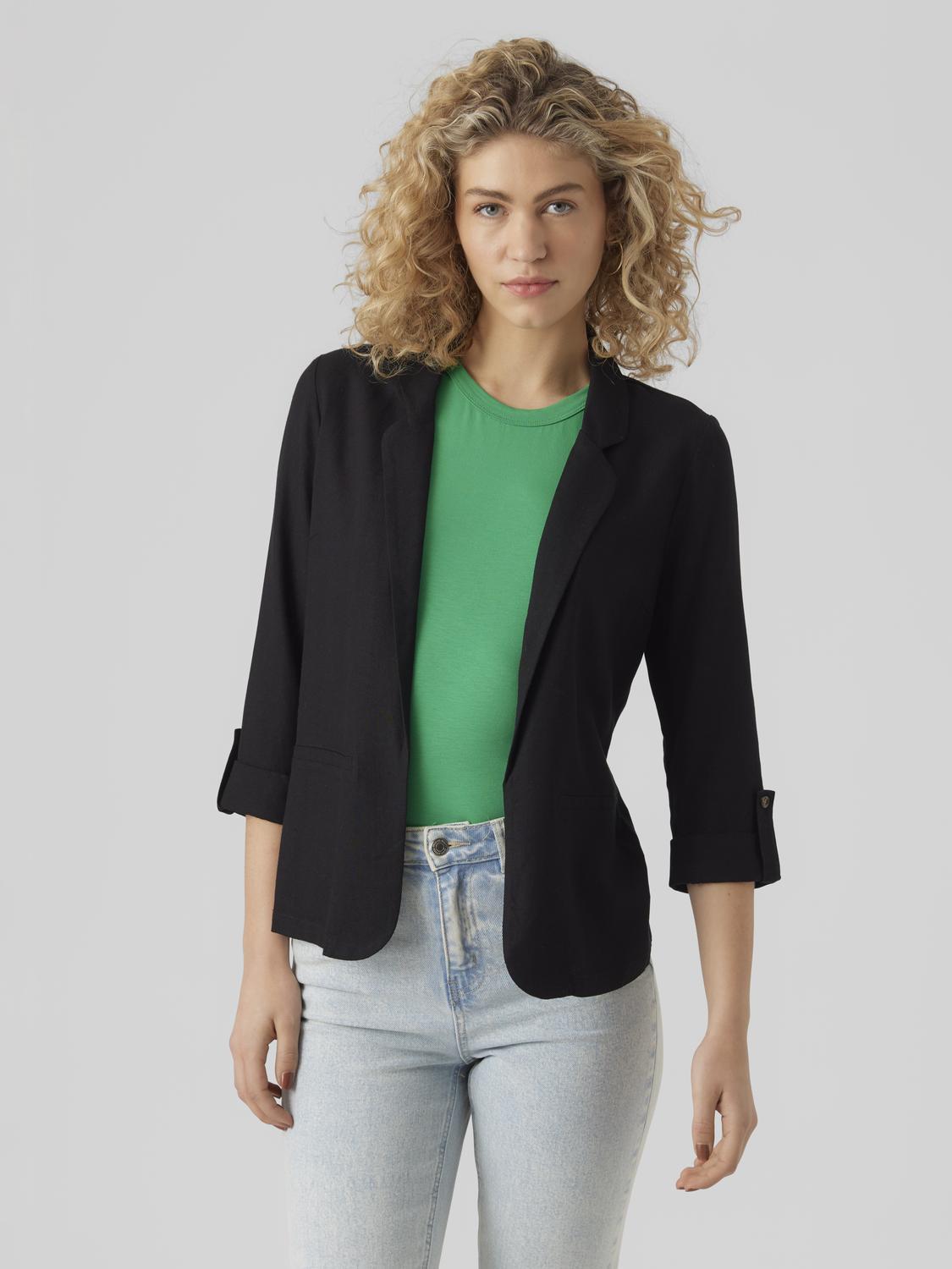 Vmjesmilo 3/4 Loose Blazer Wvn Ga Noos (Black)