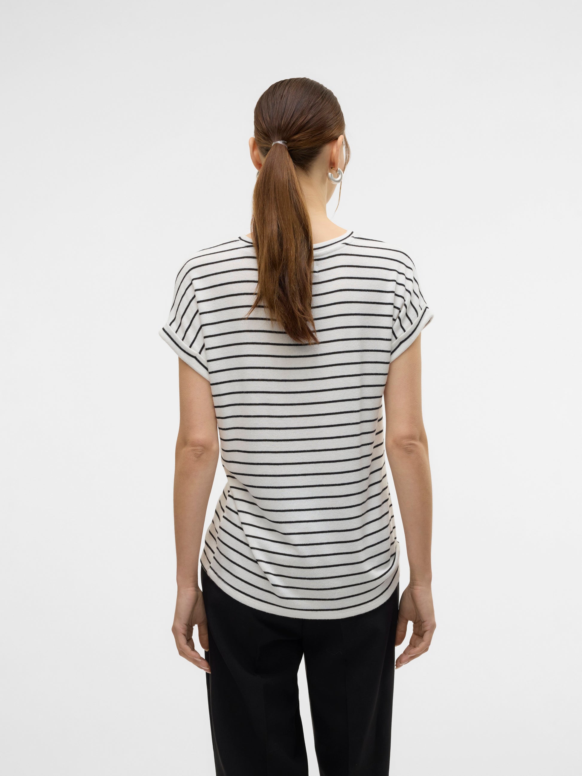 Vmbrianna Ss O-neck Pullover Boo  Rep (Snow White)
