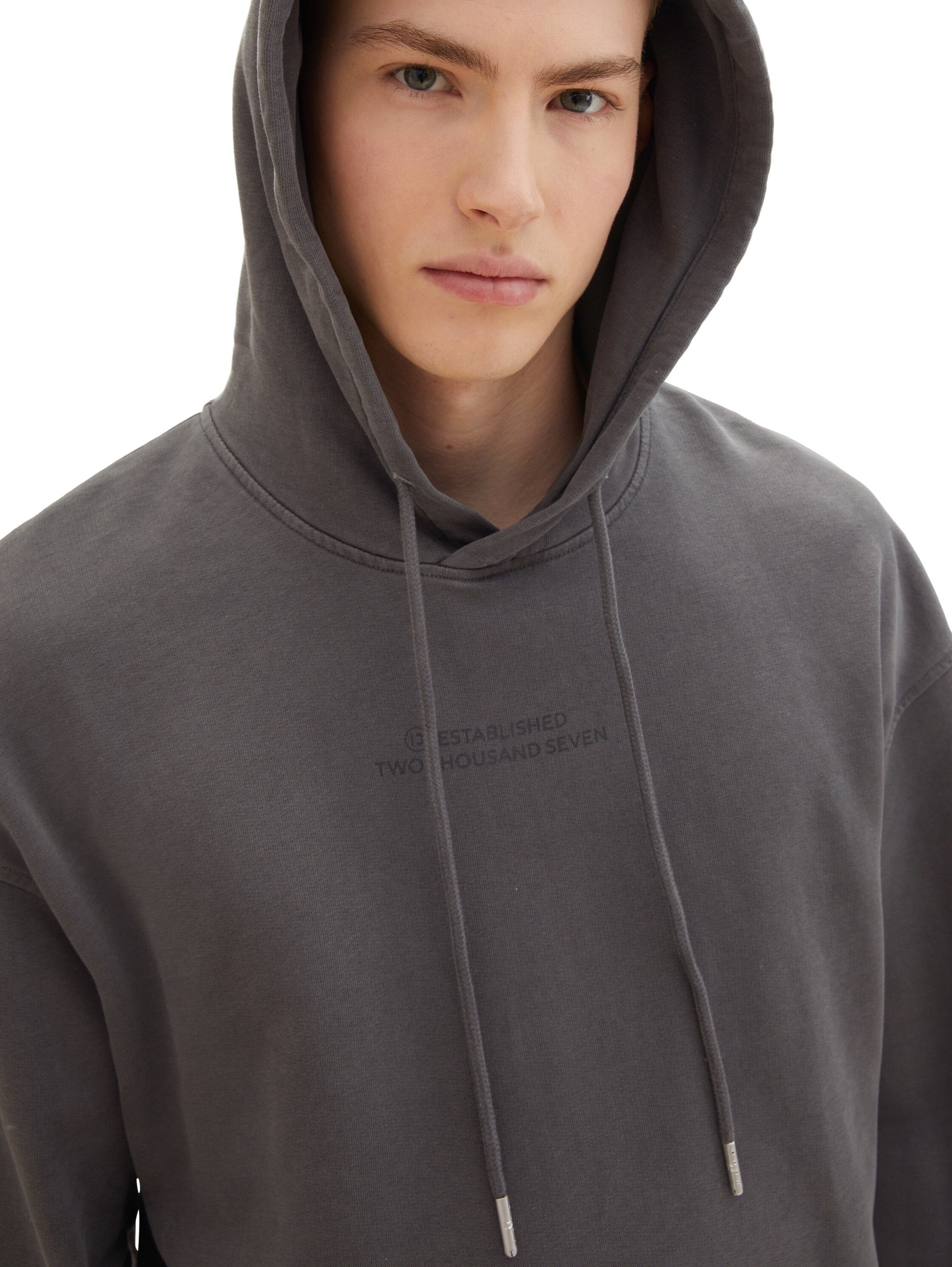 Hoodie mit Print (Dusty Mint Blu)