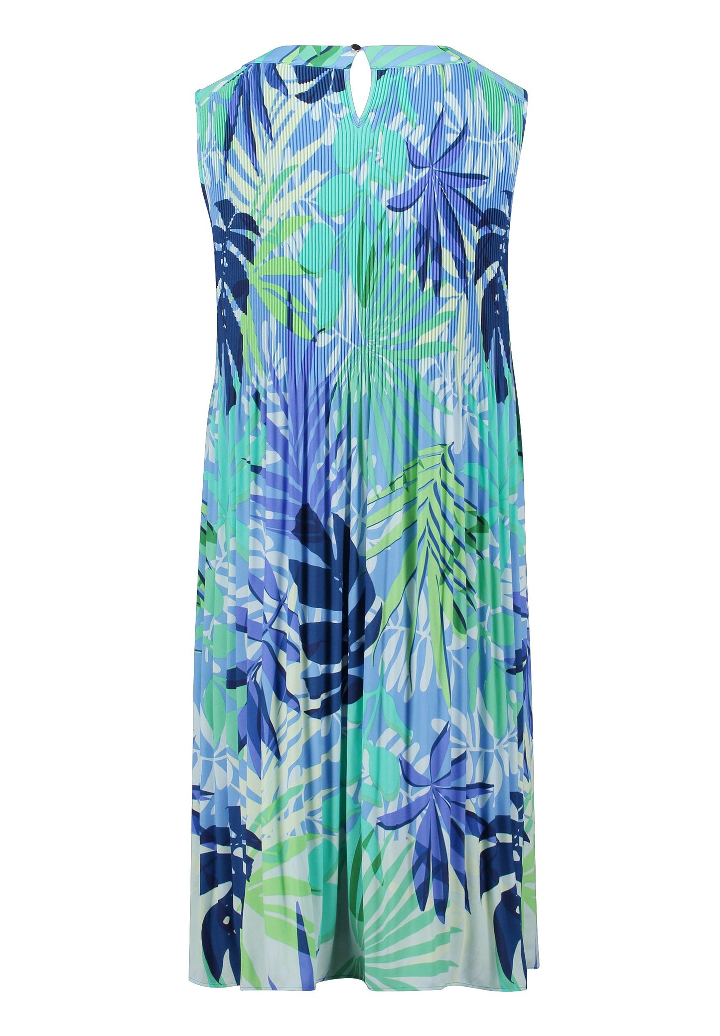 Plisseekleid (Blue/green)