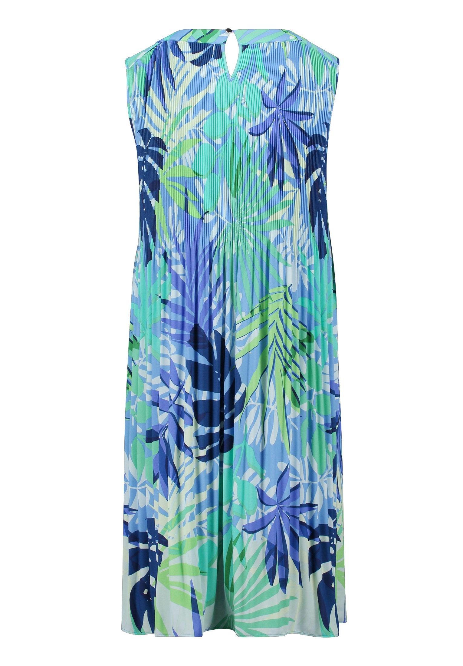 Plisseekleid (Blue/green)