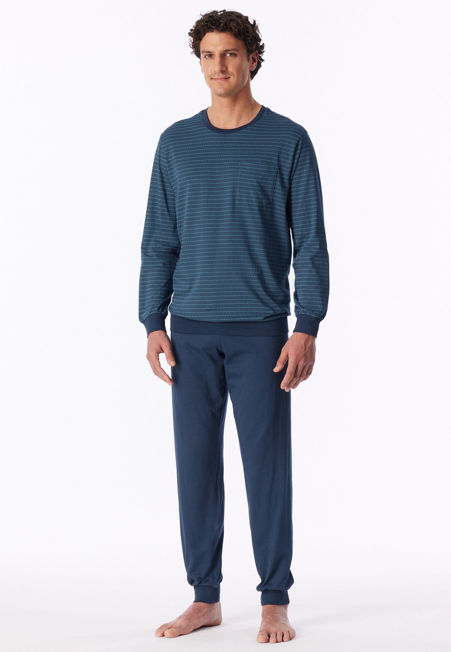 Schlafanzug lang (Deep Blue)