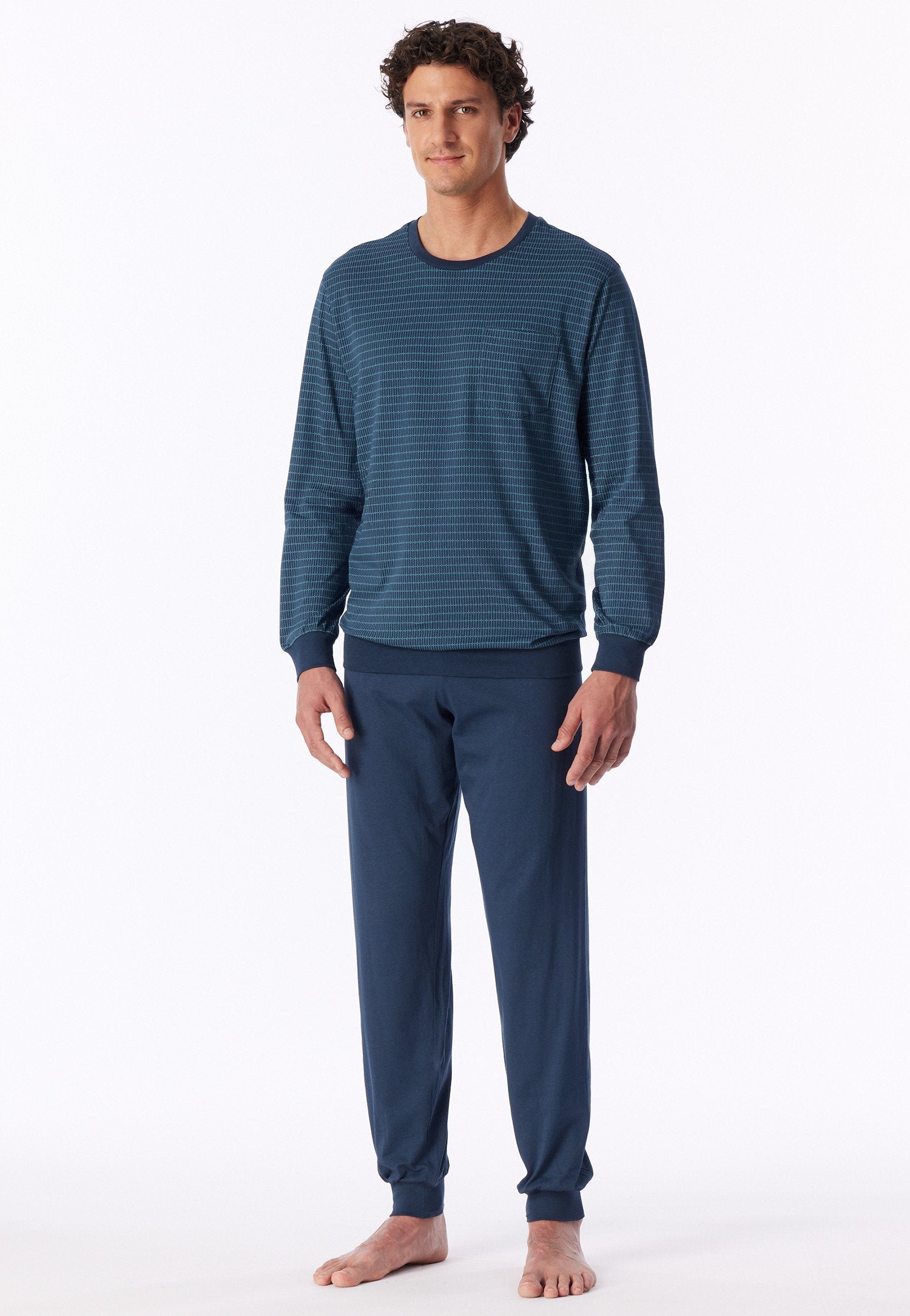 Schlafanzug lang (Deep Blue)