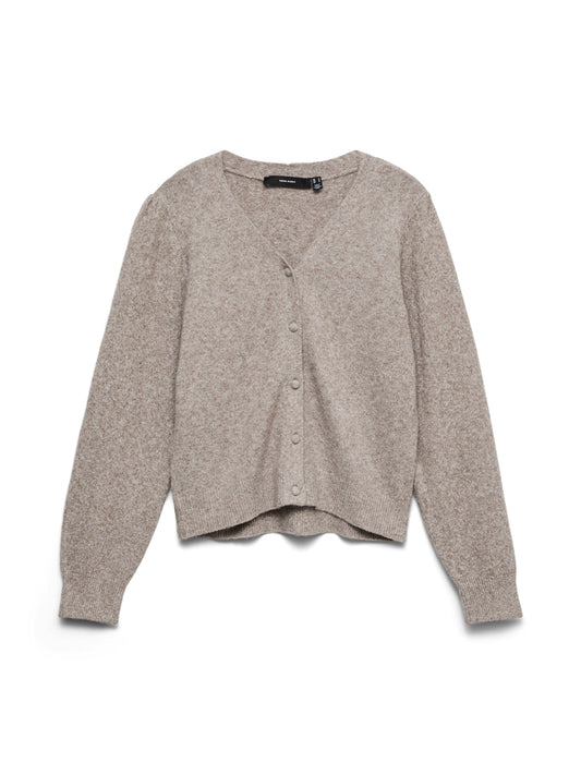 Vmdoffy Ls V-neck Cardigan Noos (Moon Rock/)