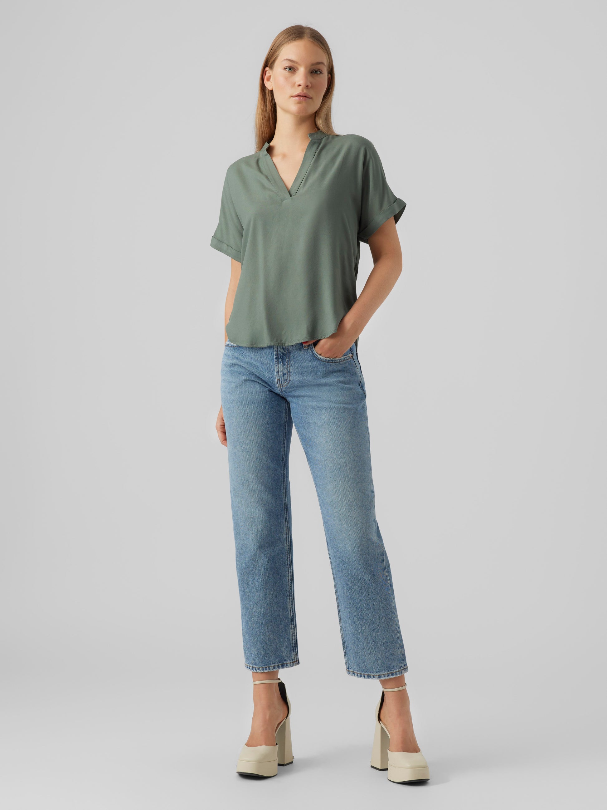 Vmbeauty Ss Top Wvn Noos (Laurel Wreath)