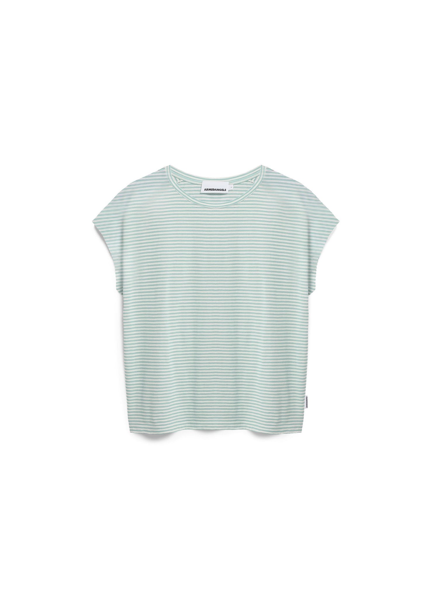 Slub Jersey Stripe T-shirt (Oatmilk-foam)