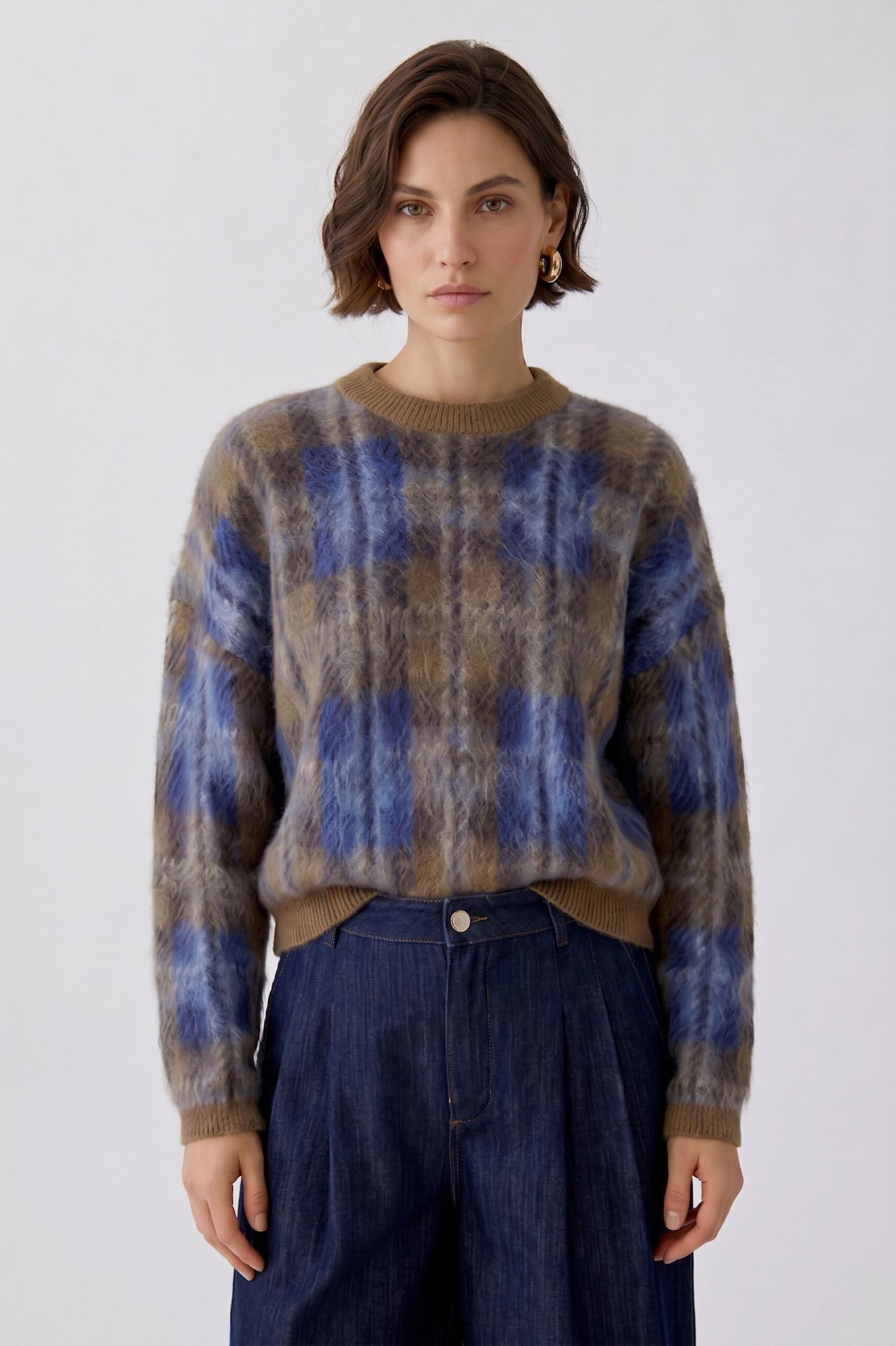 Pullover (Lt Brown Blue)