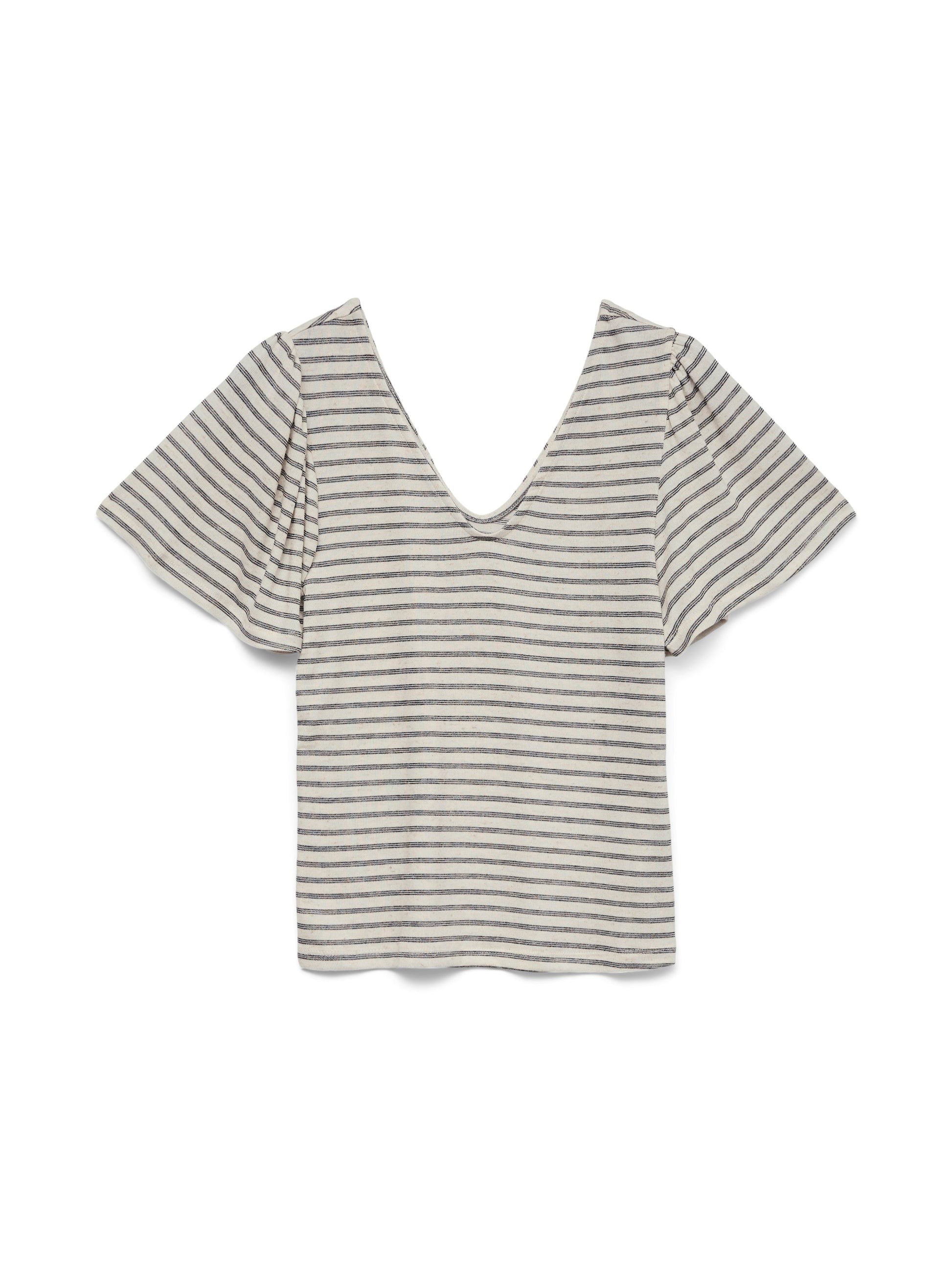 Vmgina 2/4 Short Top Jrs Noos (Oatmeal/bl)