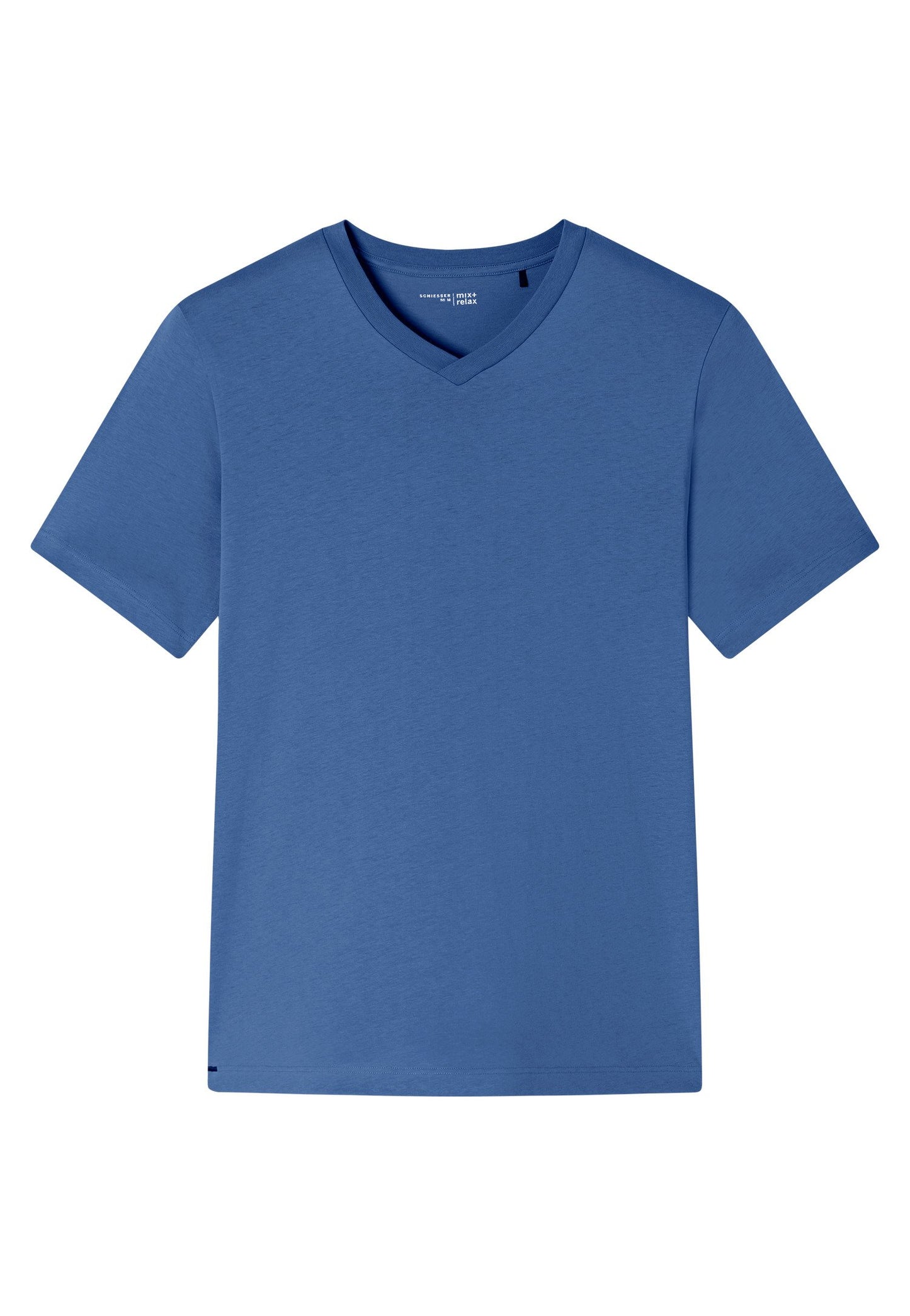 T-Shirt V-Ausschnitt (Atlantikblau)