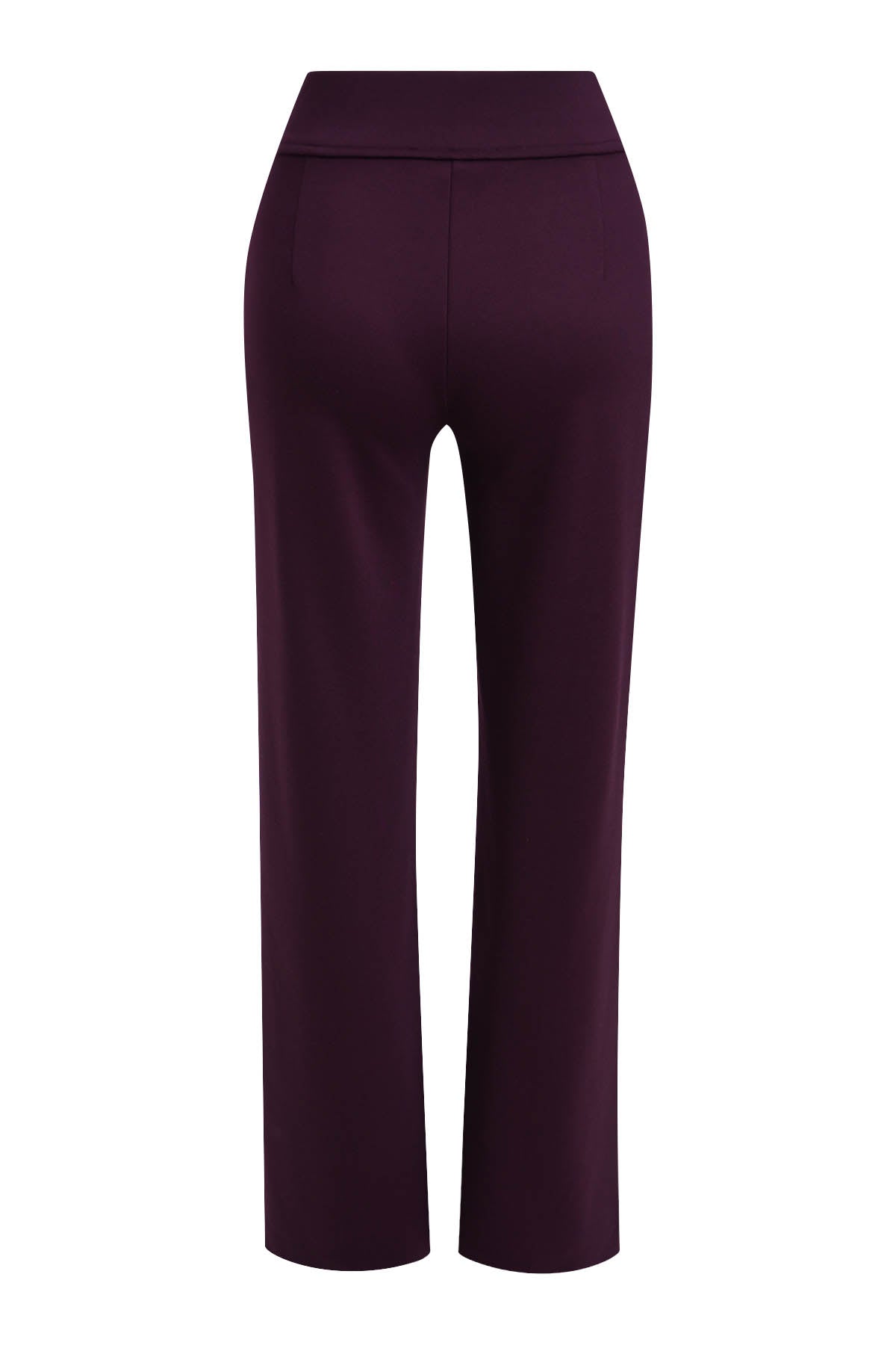 Interlock Pants With Zipped Pockets (Plum)