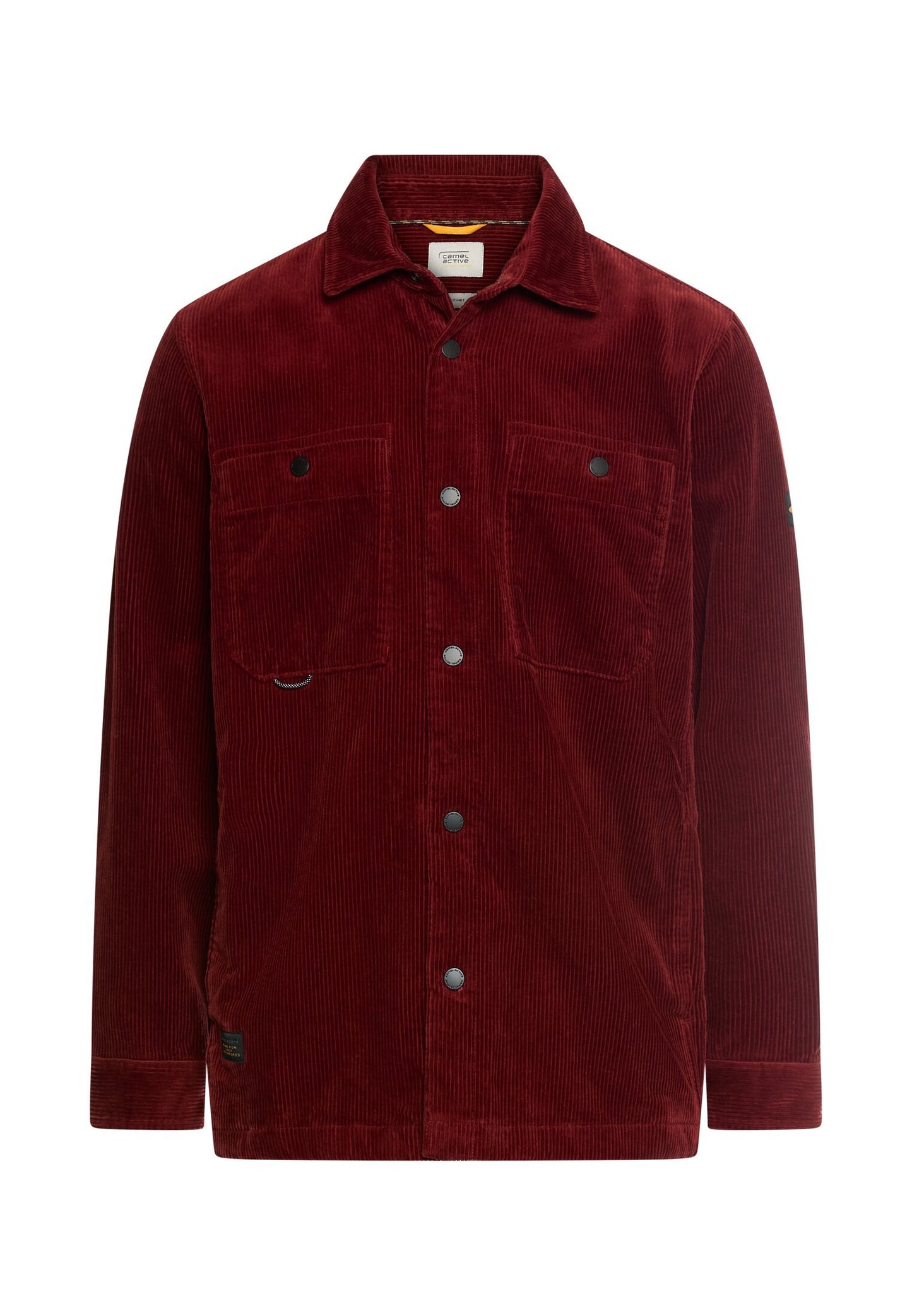 Cord Overshirt mit Druckknöpfen (Amber Red)