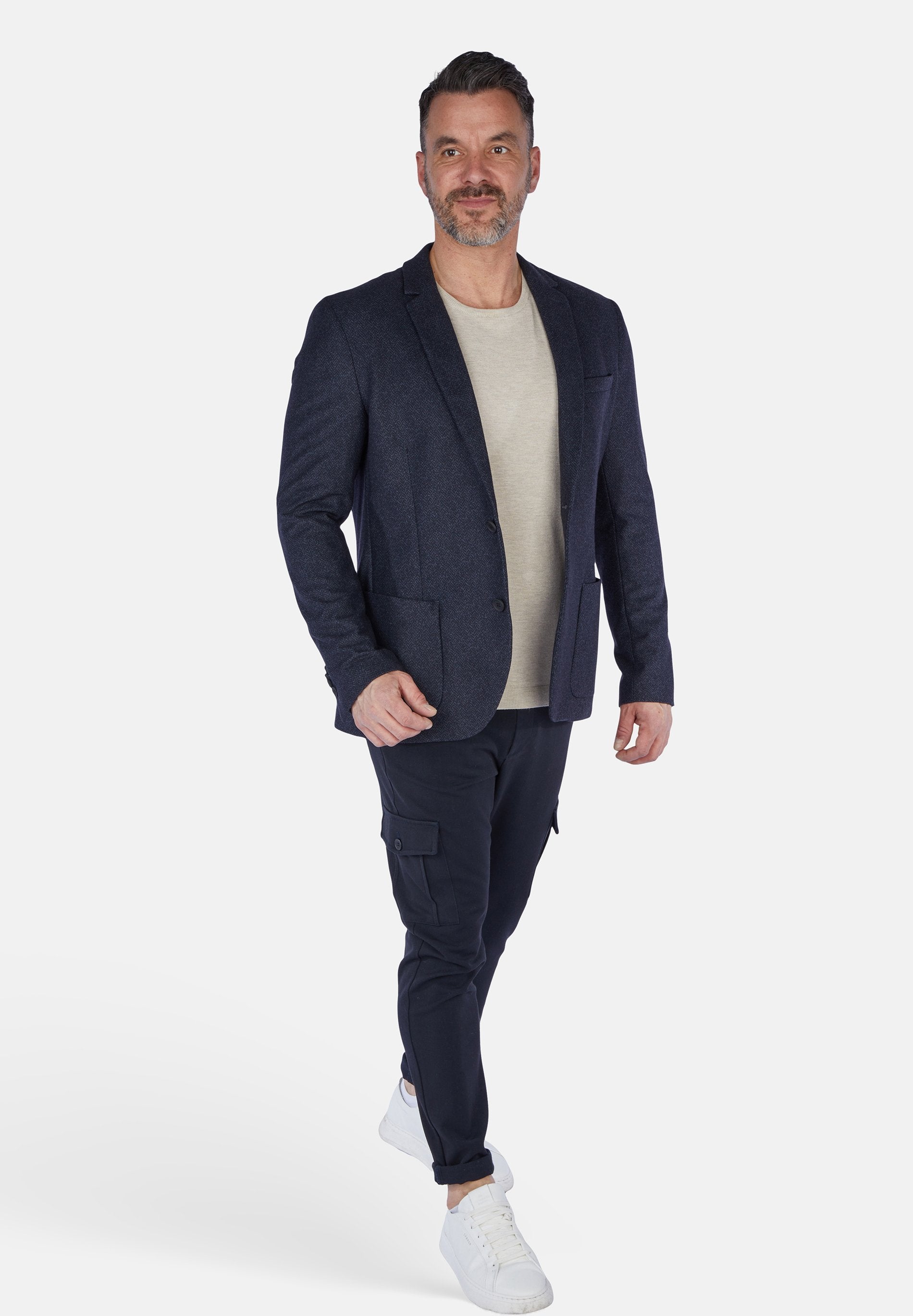 Check Blazer (Midnight Blue)