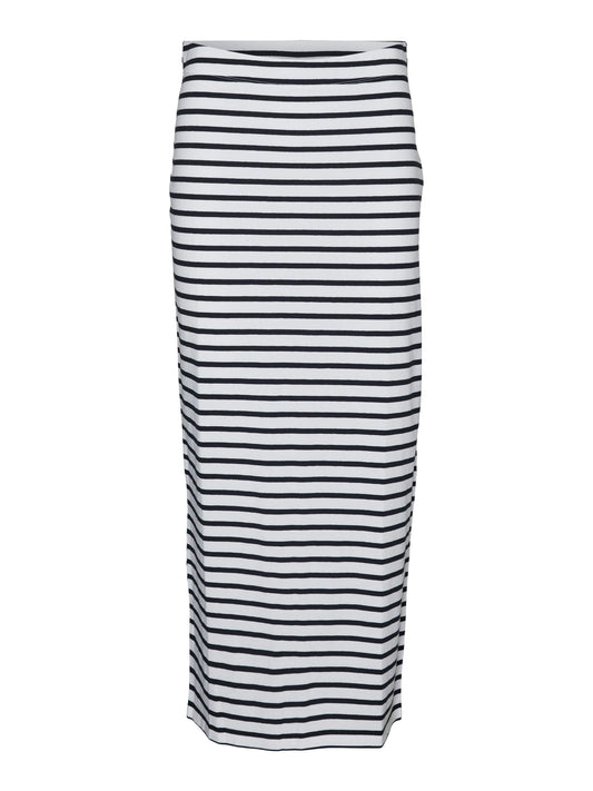 Vmmaxi 7/8 Stripe Skirt Noos (Bright Whi)