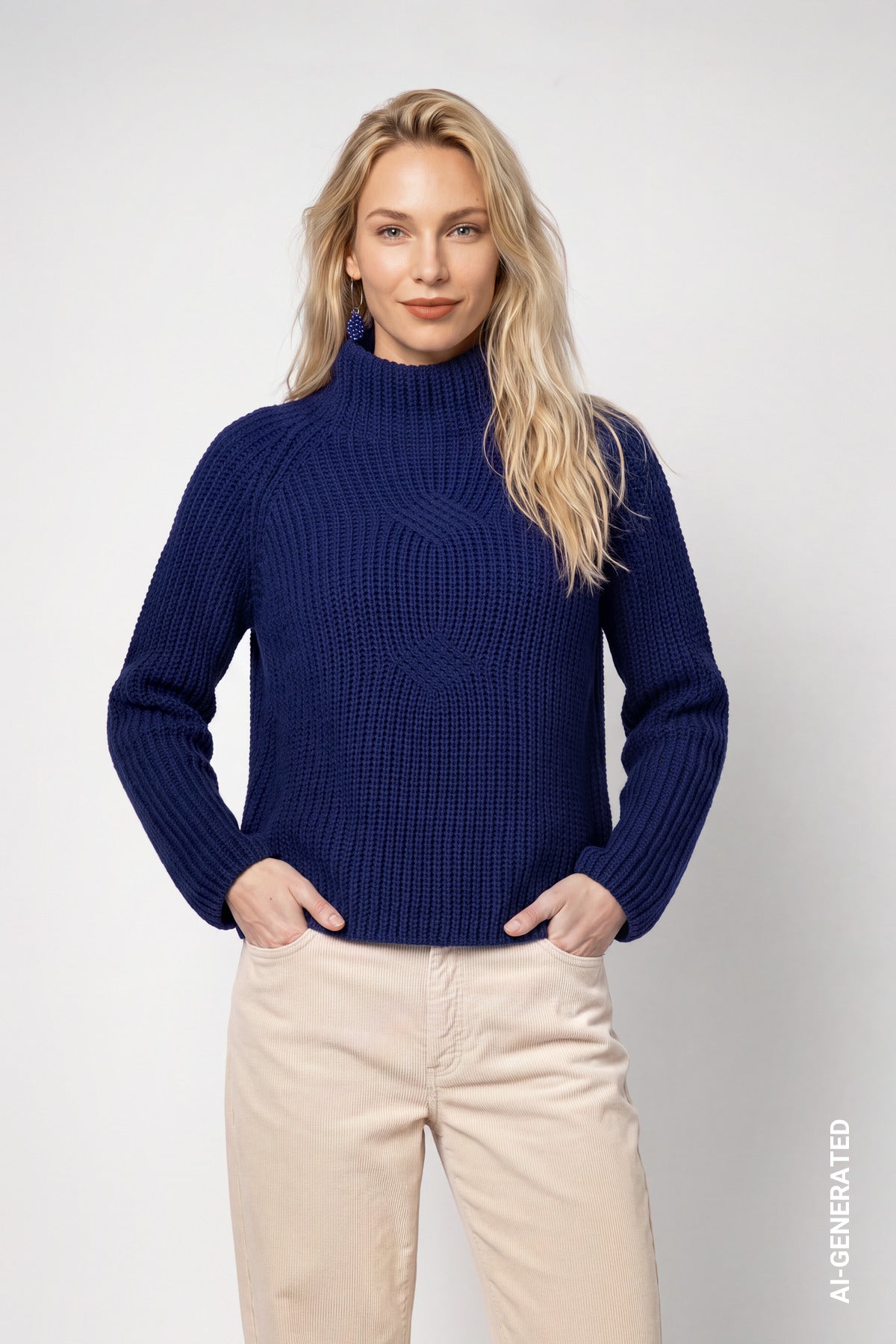 Strickpullover aus Chenillegarn (Classic Navy)
