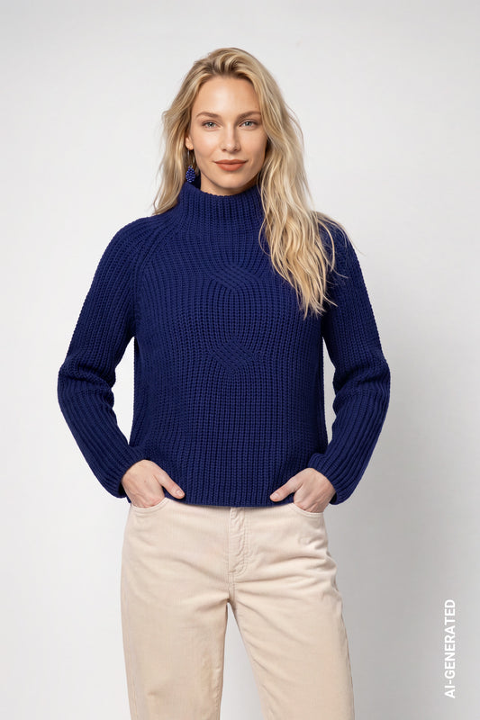 Strickpullover aus Chenillegarn (Classic Navy)