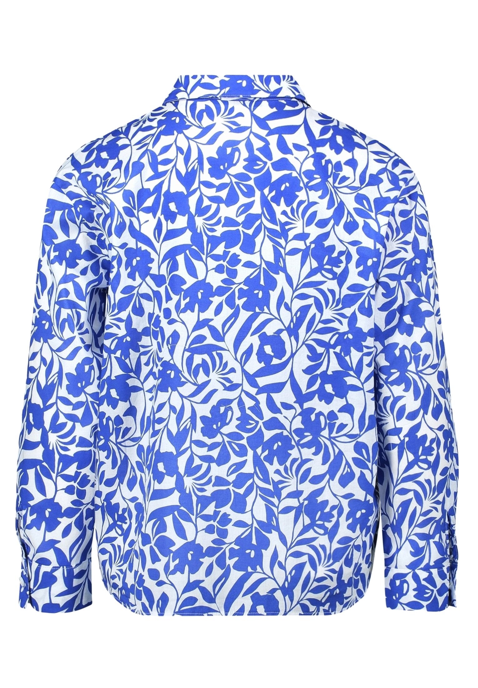 Longbluse (Cream/blue)