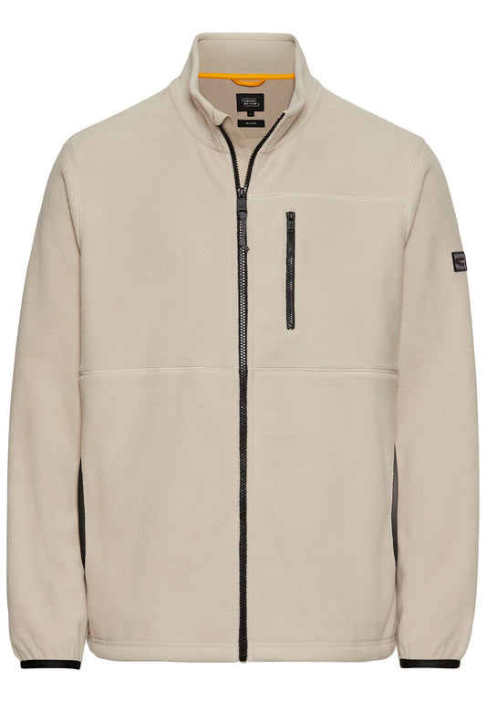 Fleecejacke mit Stehkragen (Beige)