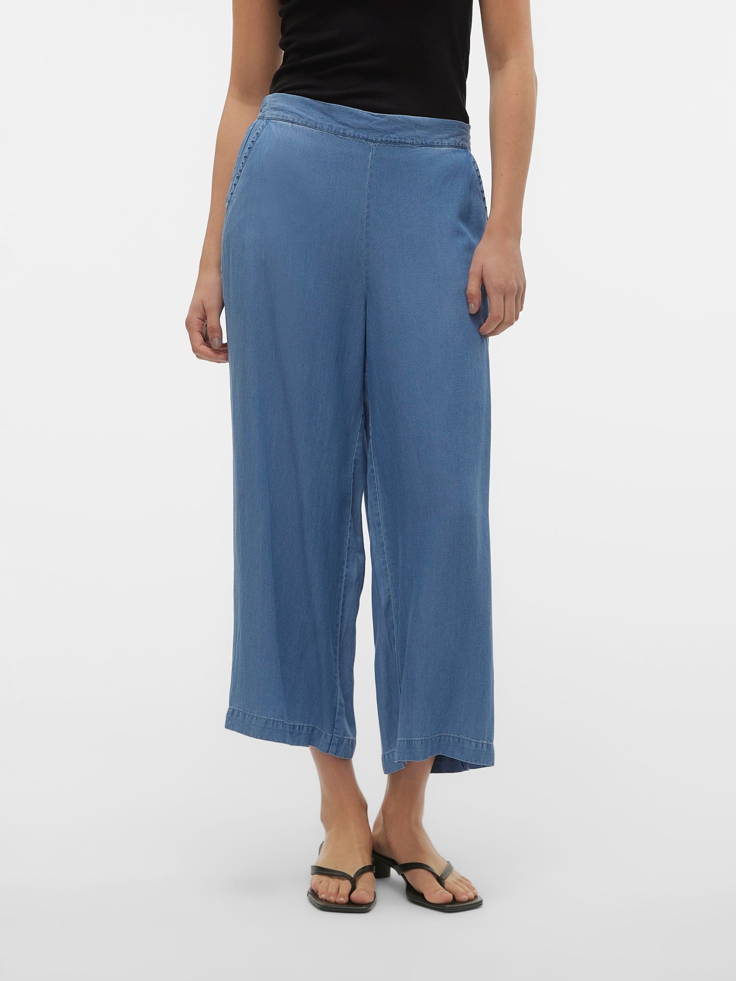 Vmbree Mr Wide Tencel Culotte Ga Noos (Medium Blue D)