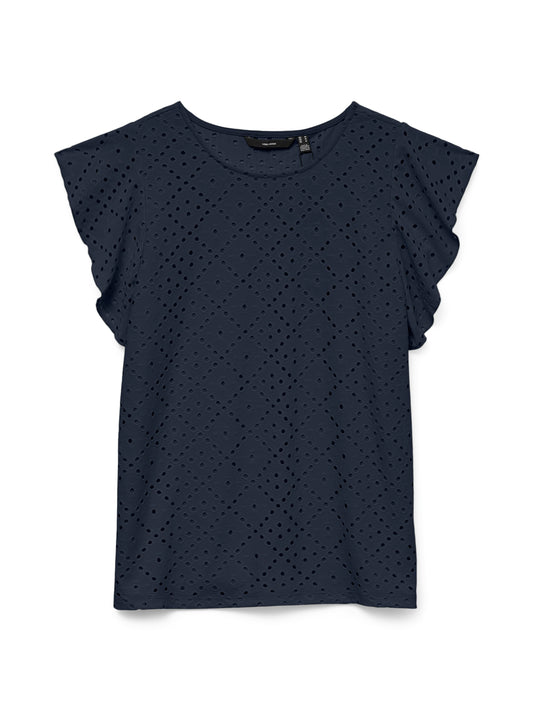 Vmtassa Sl Frill Top Noos (Navy Blazer)