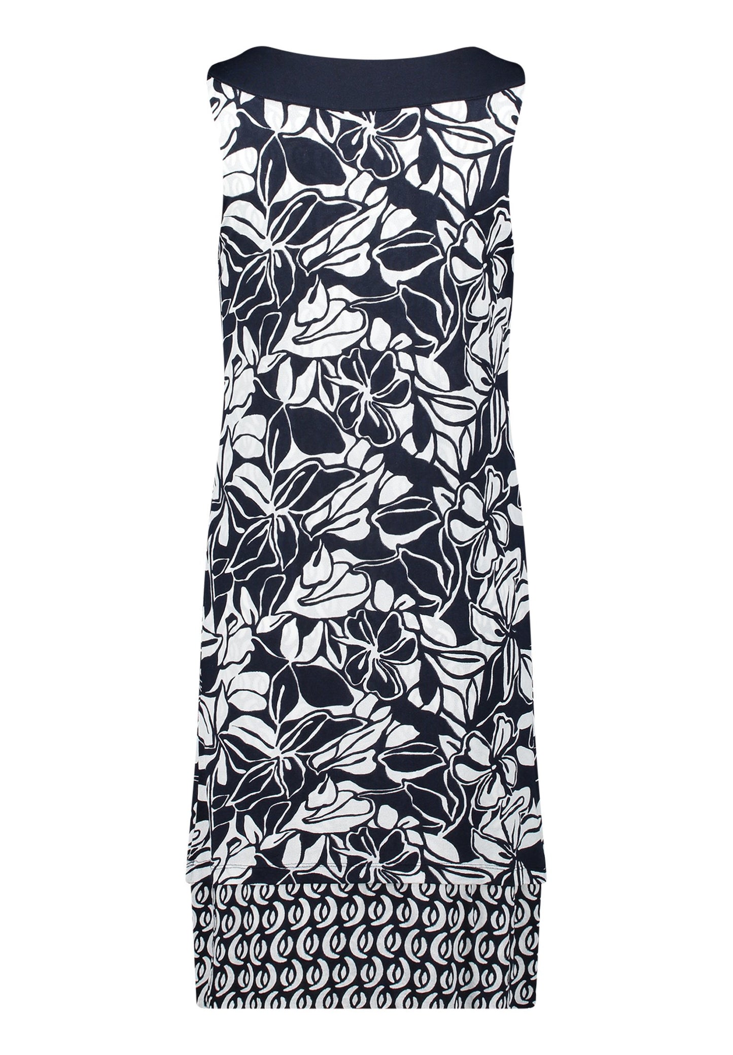 Jerseykleid (Dark Blue/cream)