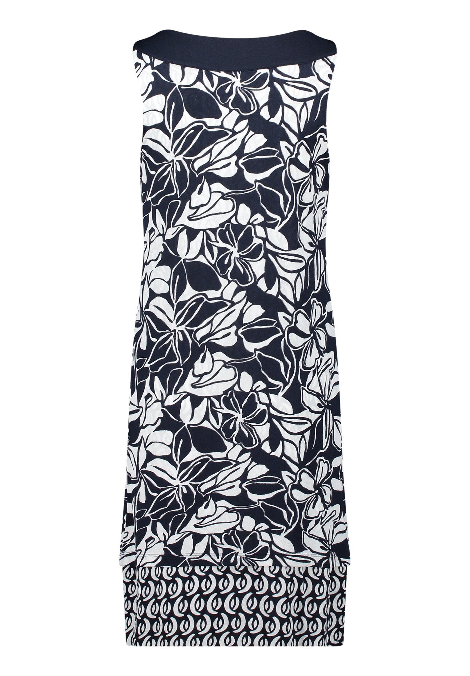 Jerseykleid (Dark Blue/cream)