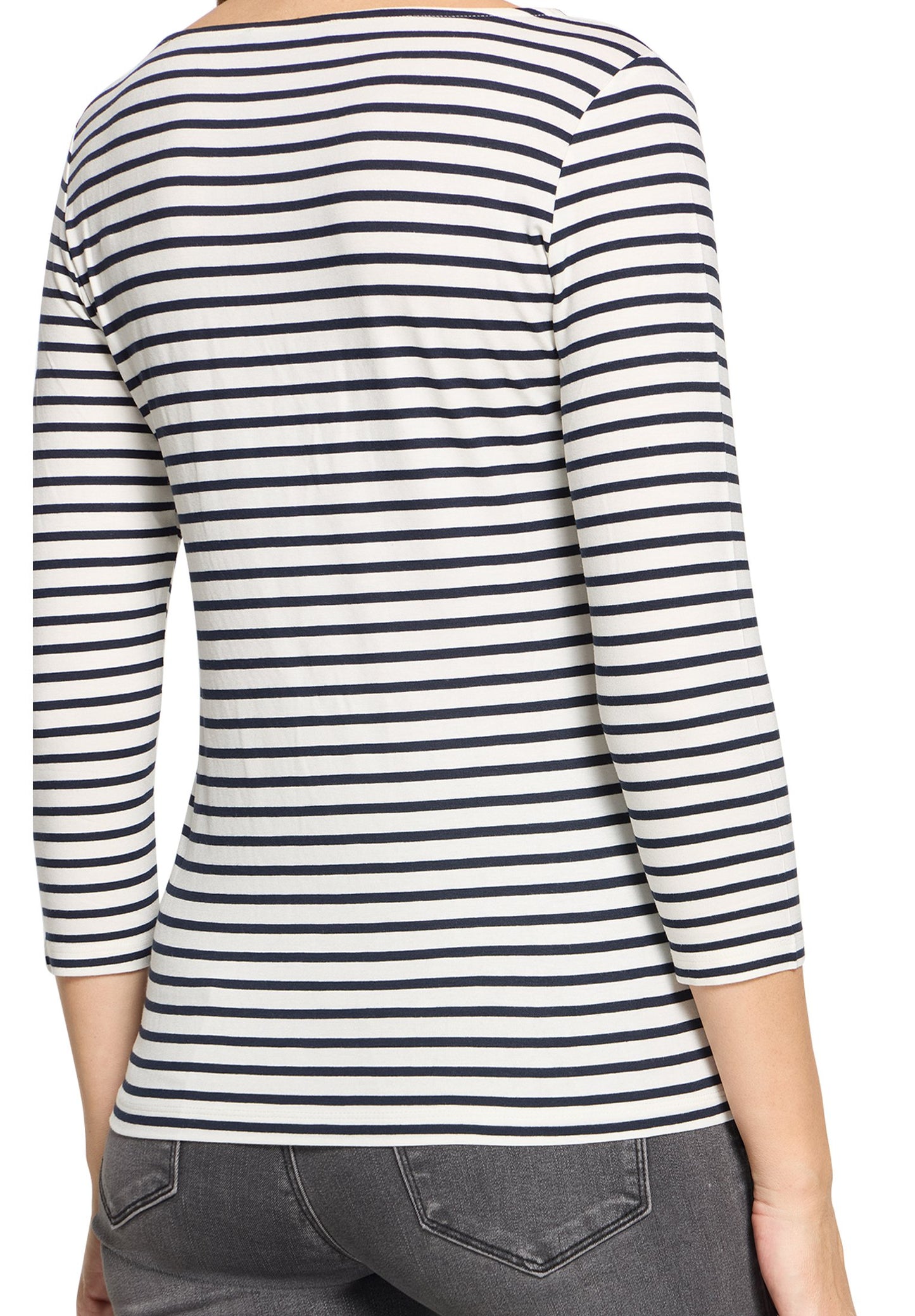 Basic Shirt (Cream/dark Blue)