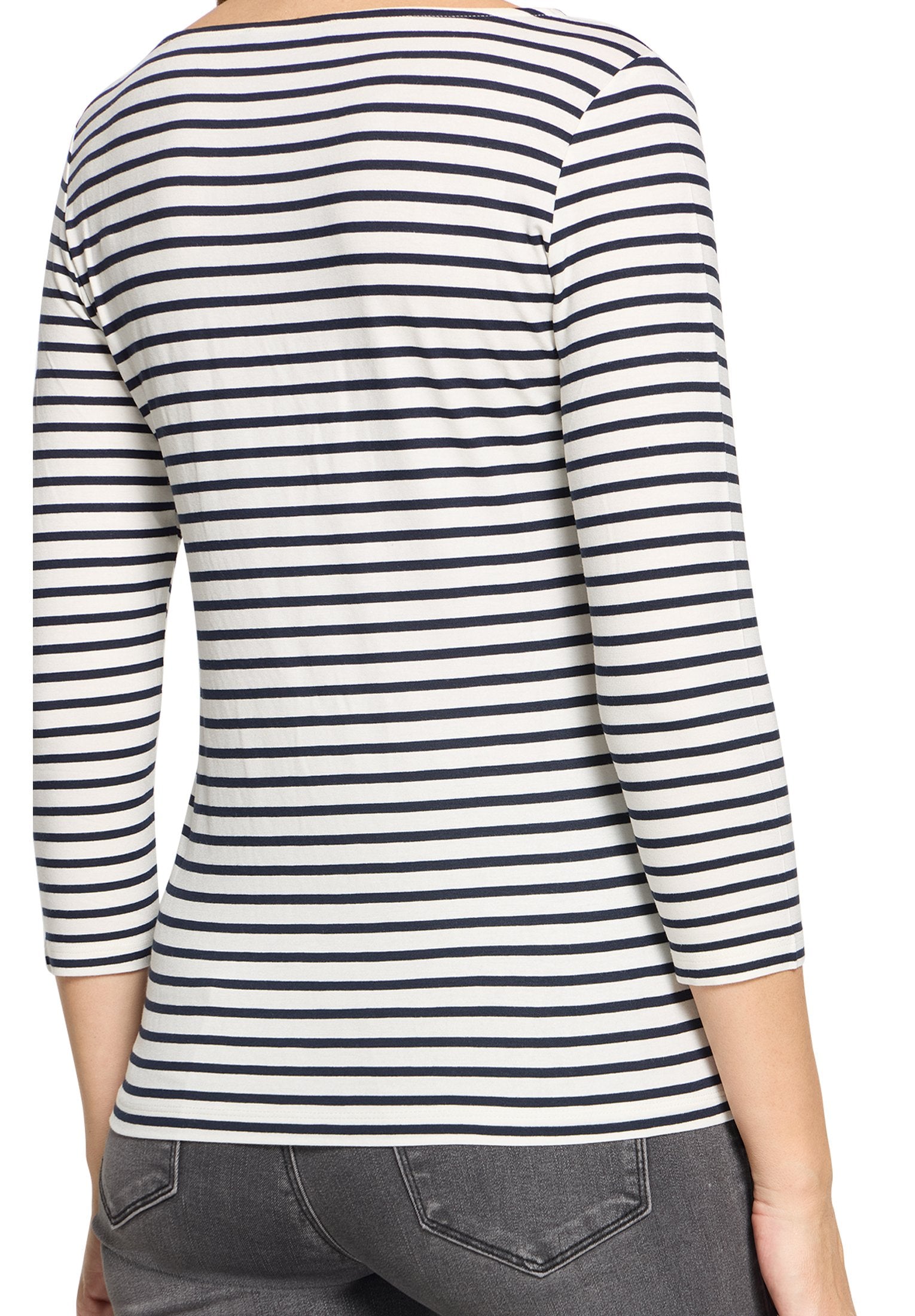 Basic Shirt (Cream/dark Blue)